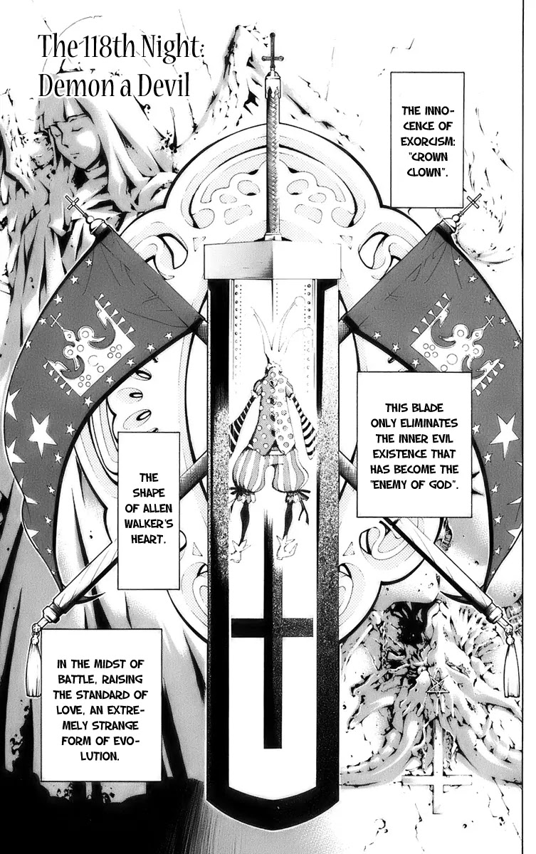 D.Gray-man Chapter 118 page 1 - Chapter 118: The 118th Night: Demon -A Devil-