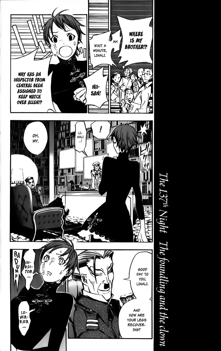 D.Gray-man Chapter 137 page 2 - Chapter 137: The 137th Night: Orphan and Clown
