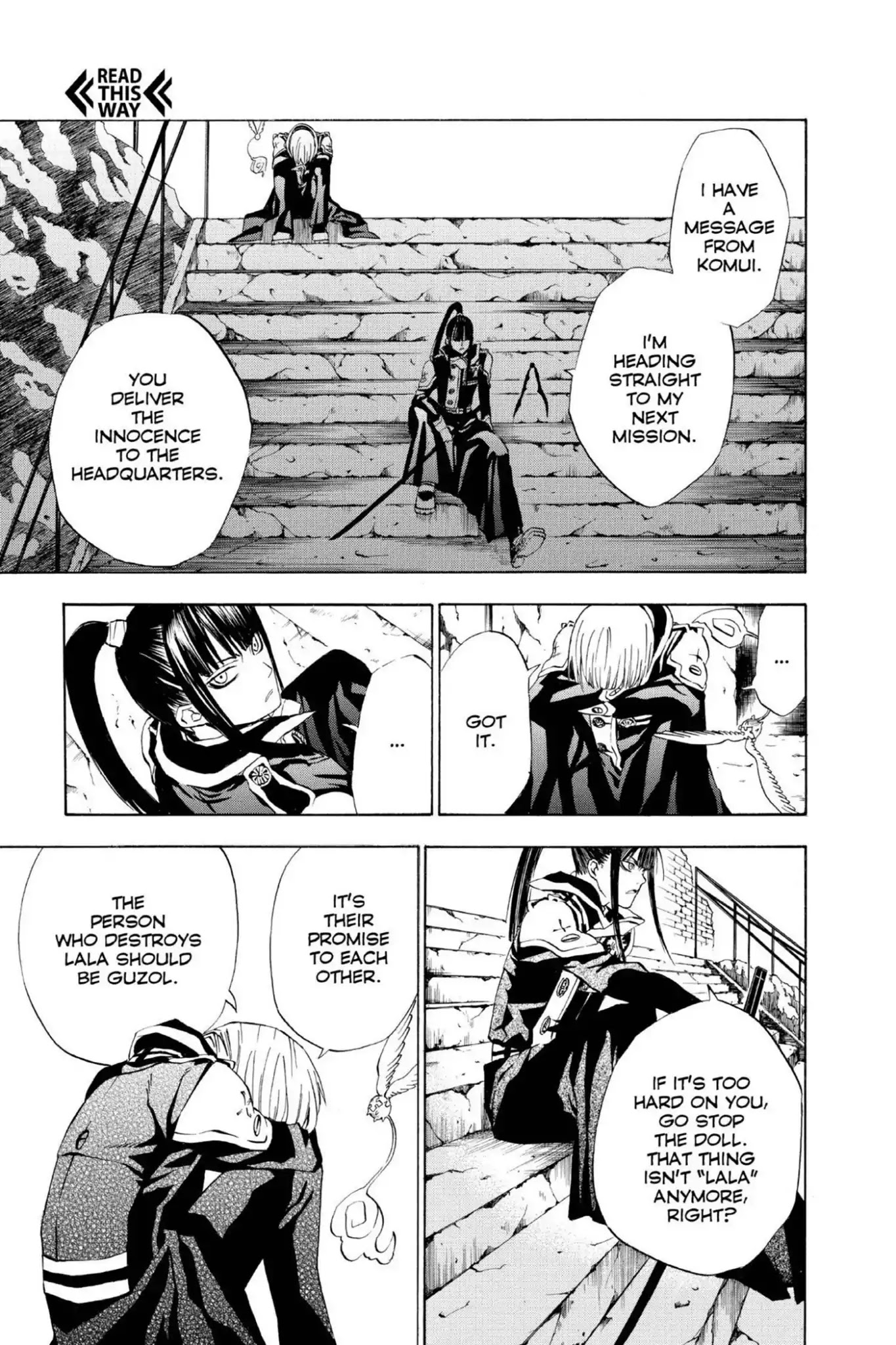 D.Gray-man Chapter 16 page 15 - Chapter 16: Vol.2 The 16th Night: Old Man of the Land and Aria of the Night Sky (Part 8)