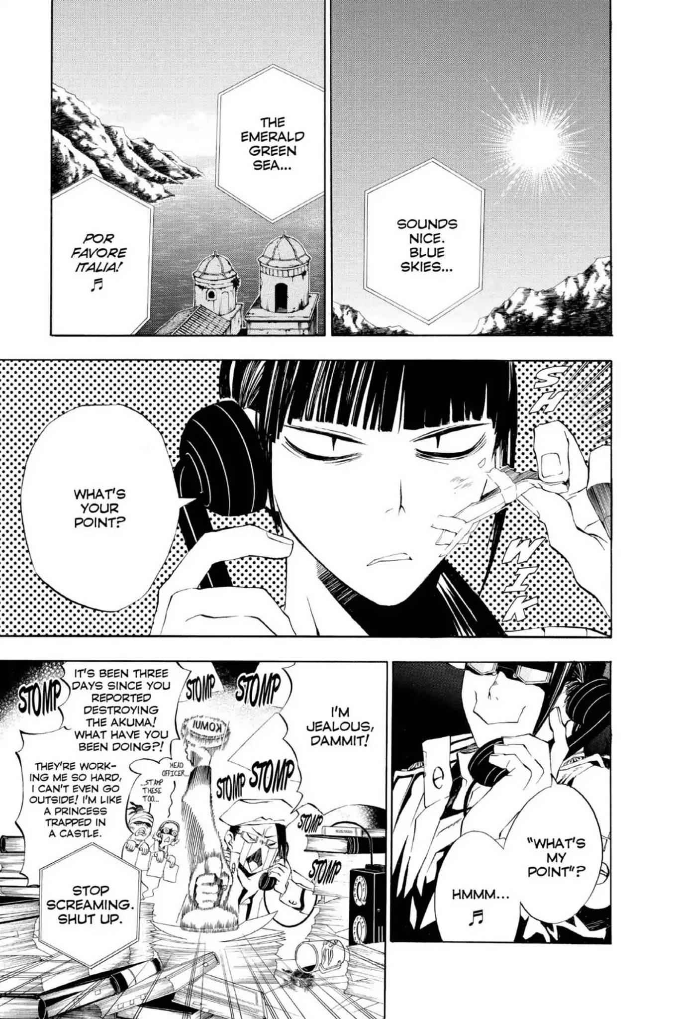 D.Gray-man Chapter 16 page 5 - Chapter 16: Vol.2 The 16th Night: Old Man of the Land and Aria of the Night Sky (Part 8)