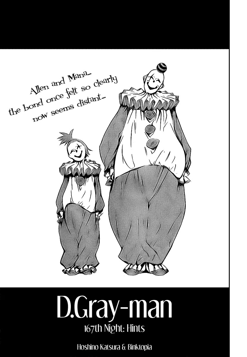 D.Gray-man Chapter 167 page 1 - Chapter 167: The 167th Night: Hints
