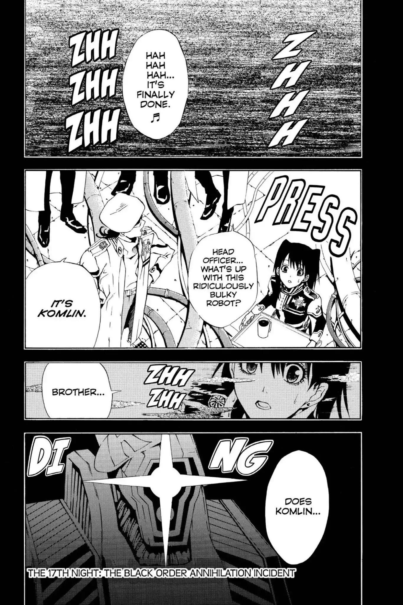 D.Gray-man Chapter 17 page 8 - Chapter 17: Vol.3 The 17th Night: The Black Order Annihilation Incident