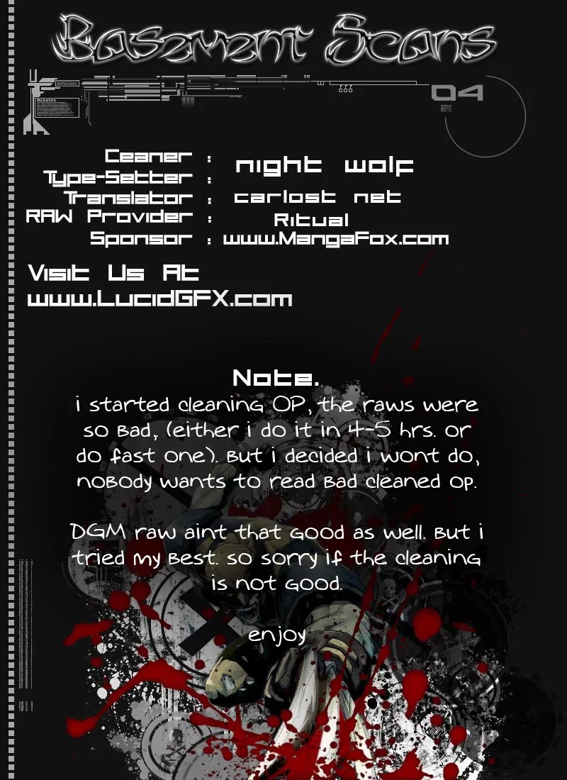 D.Gray-man Chapter 172 page 1 - Chapter 172: The 172nd Night: Notice Letter From G