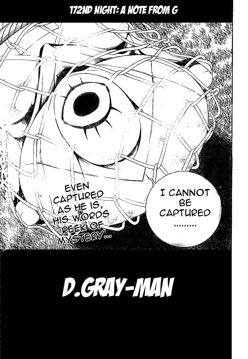 D.Gray-man Chapter 172 page 4 - Chapter 172: The 172nd Night: Notice Letter From G