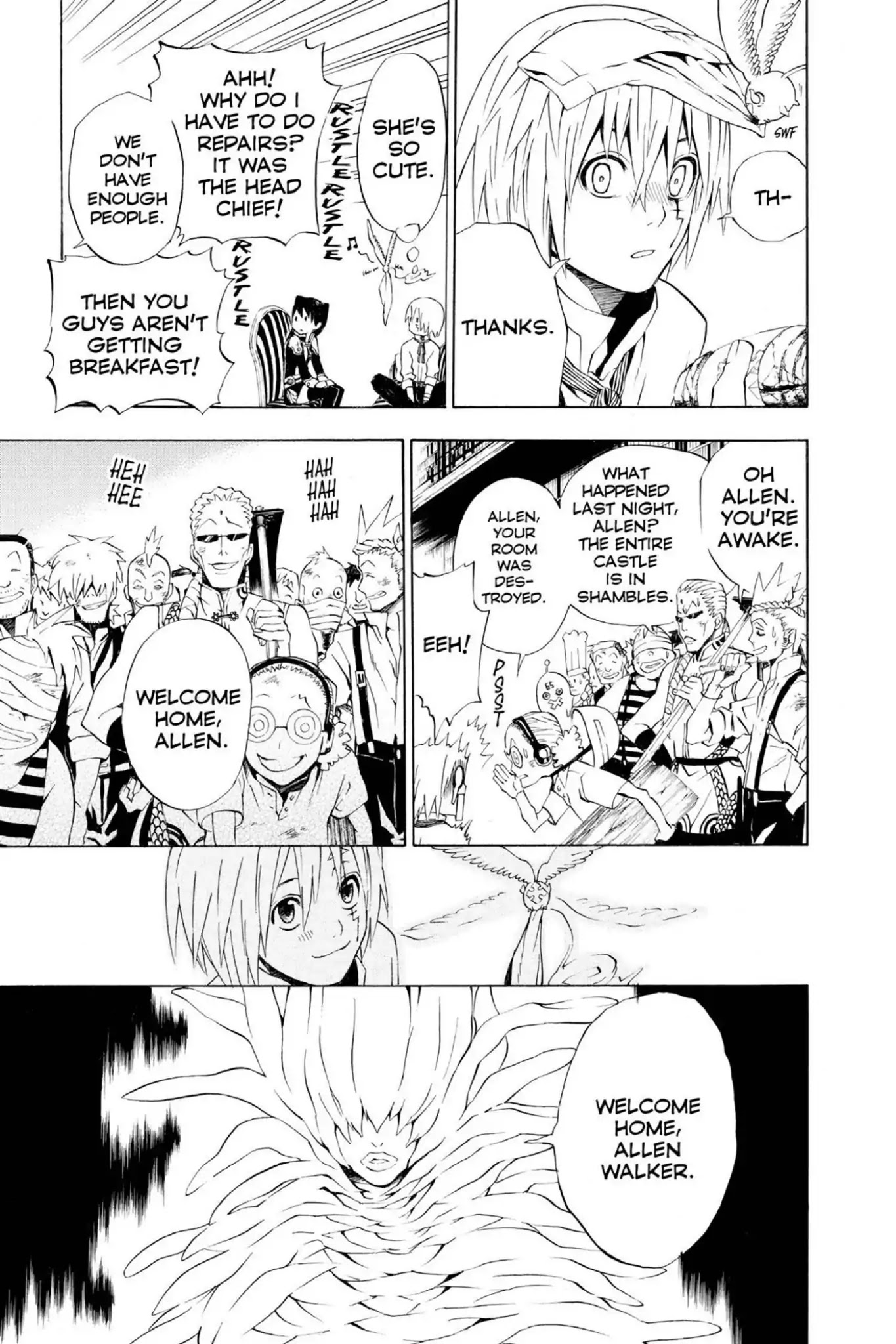 D.Gray-man Chapter 18 page 13 - Chapter 18: Vol.3 The 18th Night: The Black Order Annihilation Incident Amended: The Black Order Attempted Annihilation Incident