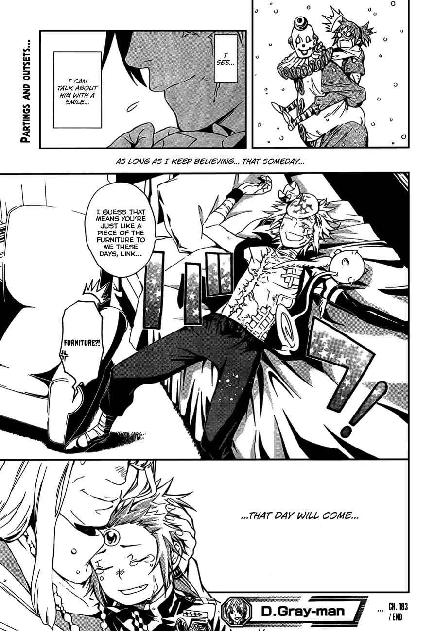 D.Gray-man Chapter 183 page 19 - Chapter 183: The 183rd Night: It's All Right If It Washes Off Your Face
