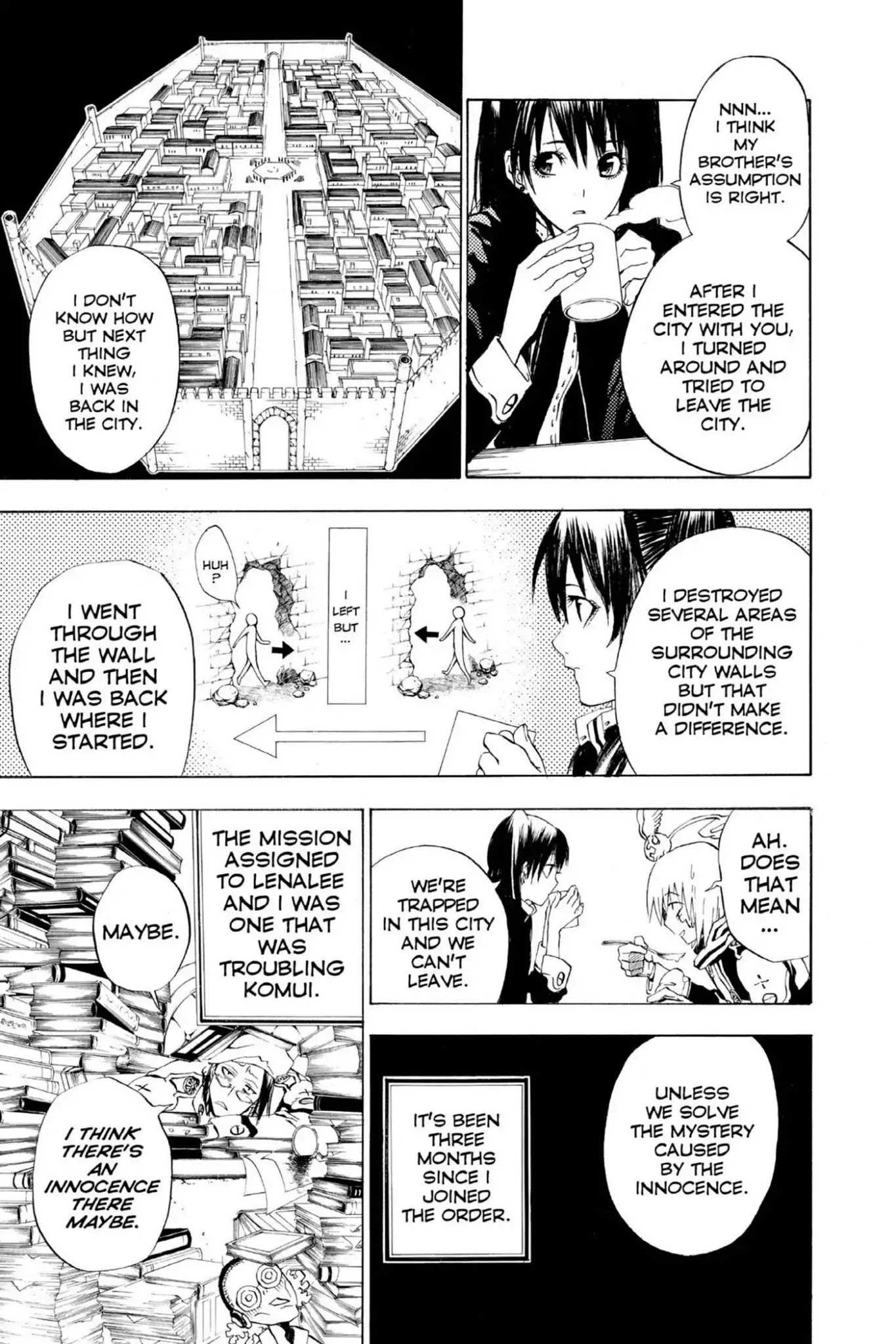 D.Gray-man Chapter 19 page 11 - Chapter 19: Vol.3 The 19th Night: The Rewinding City
