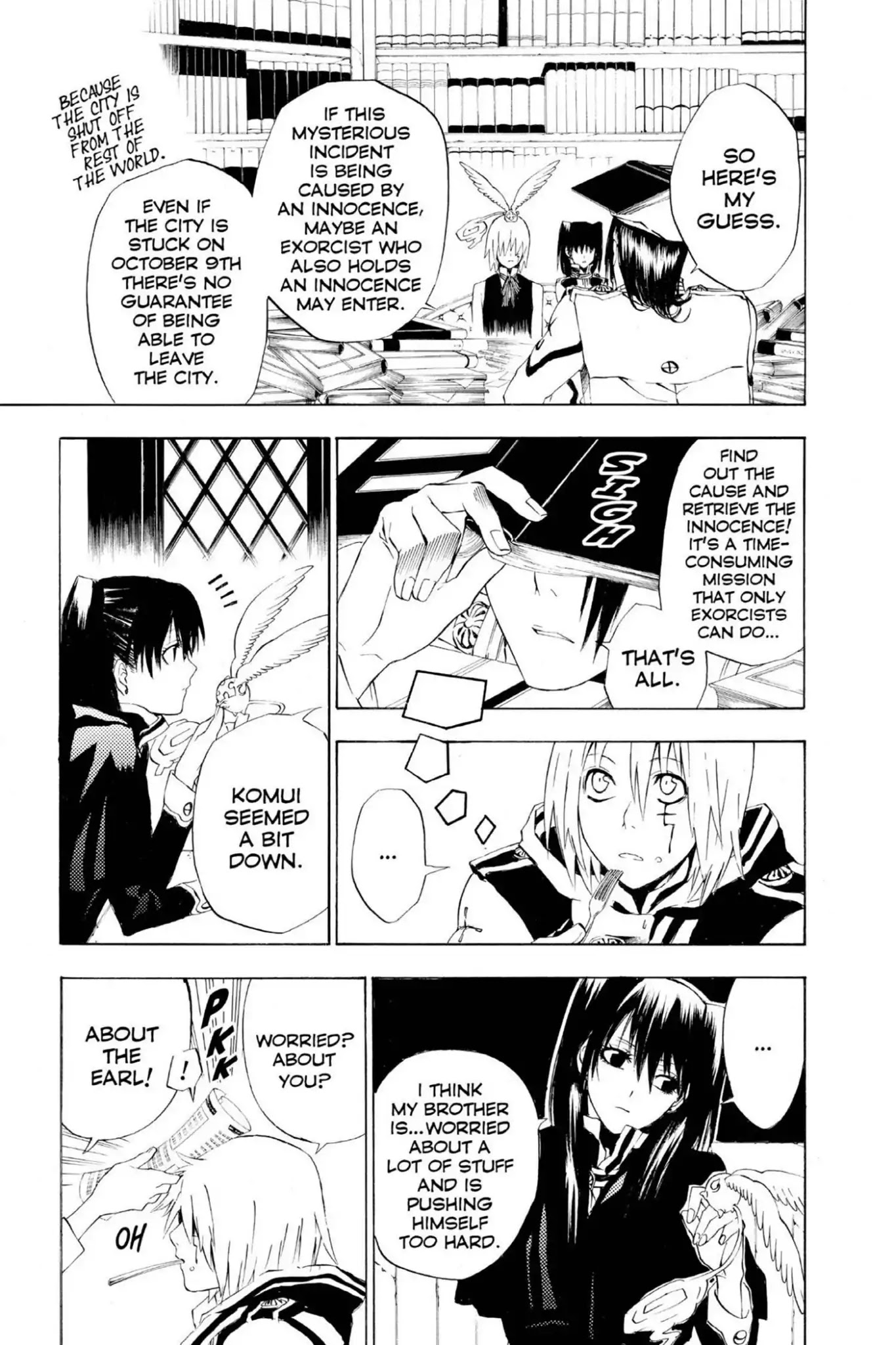 D.Gray-man Chapter 19 page 13 - Chapter 19: Vol.3 The 19th Night: The Rewinding City