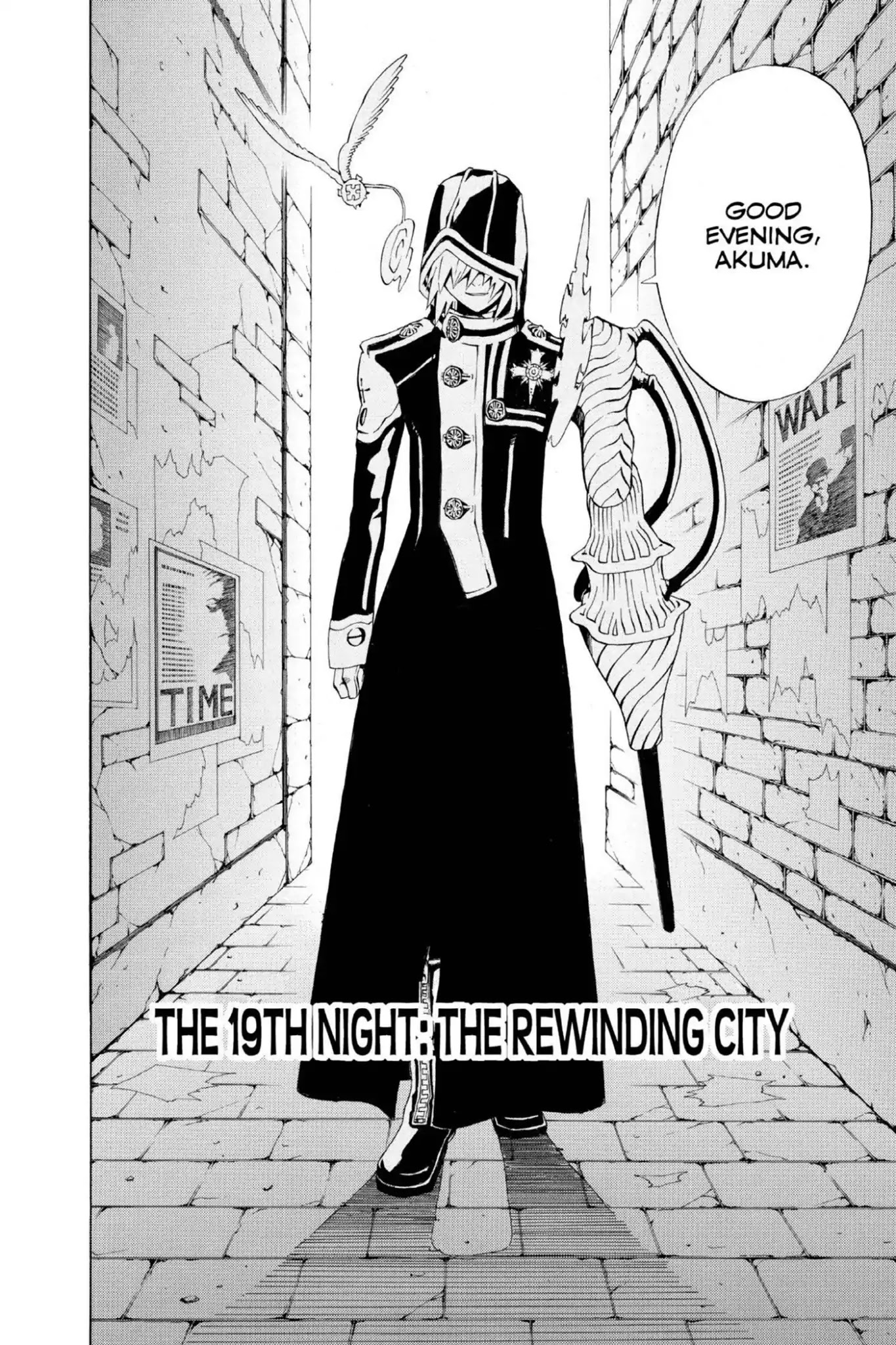 D.Gray-man Chapter 19 page 2 - Chapter 19: Vol.3 The 19th Night: The Rewinding City