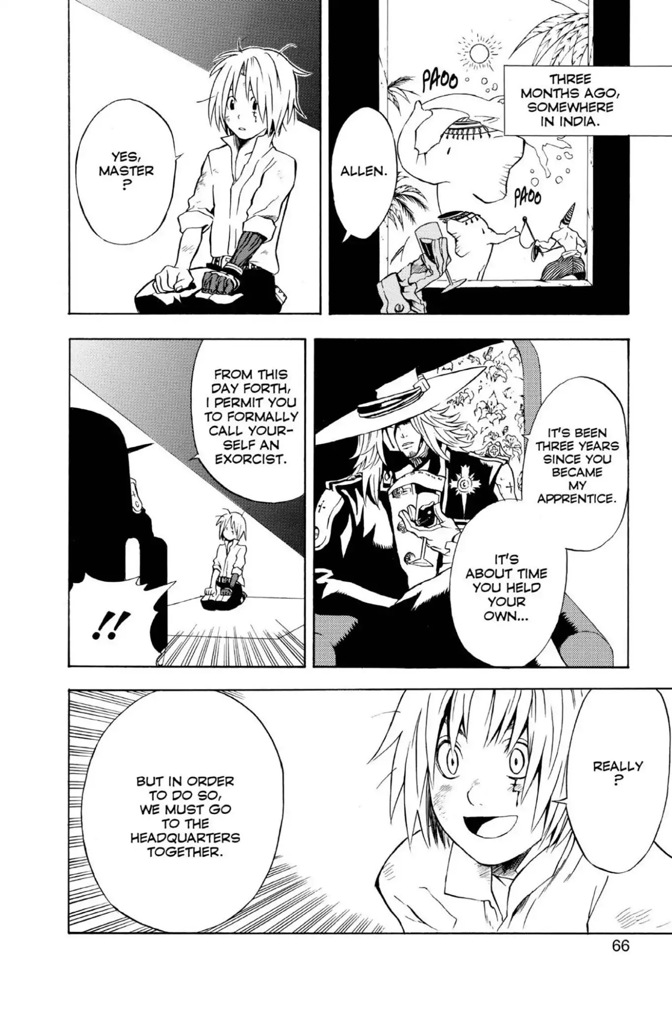 D.Gray-man Chapter 2 page 4 - Chapter 2: Vol.1 The 2nd Night: A Full Moon Night