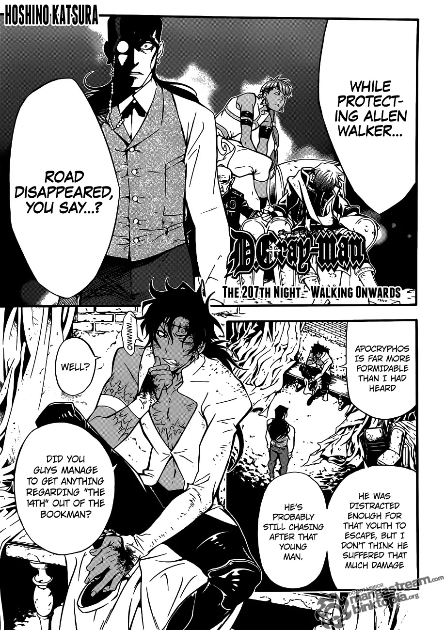 D.Gray-man Chapter 207 page 1 - Chapter 207 : Walking Onwards