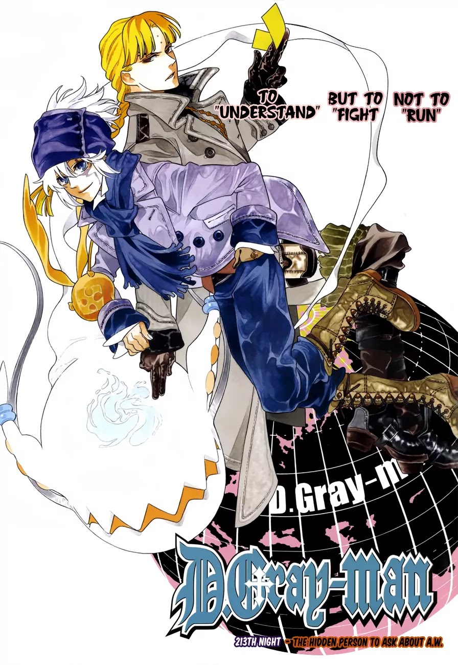 D.Gray-man Chapter 213 page 1 - Chapter 213: The 213th Night: The Hidden Person To Ask About A.W.