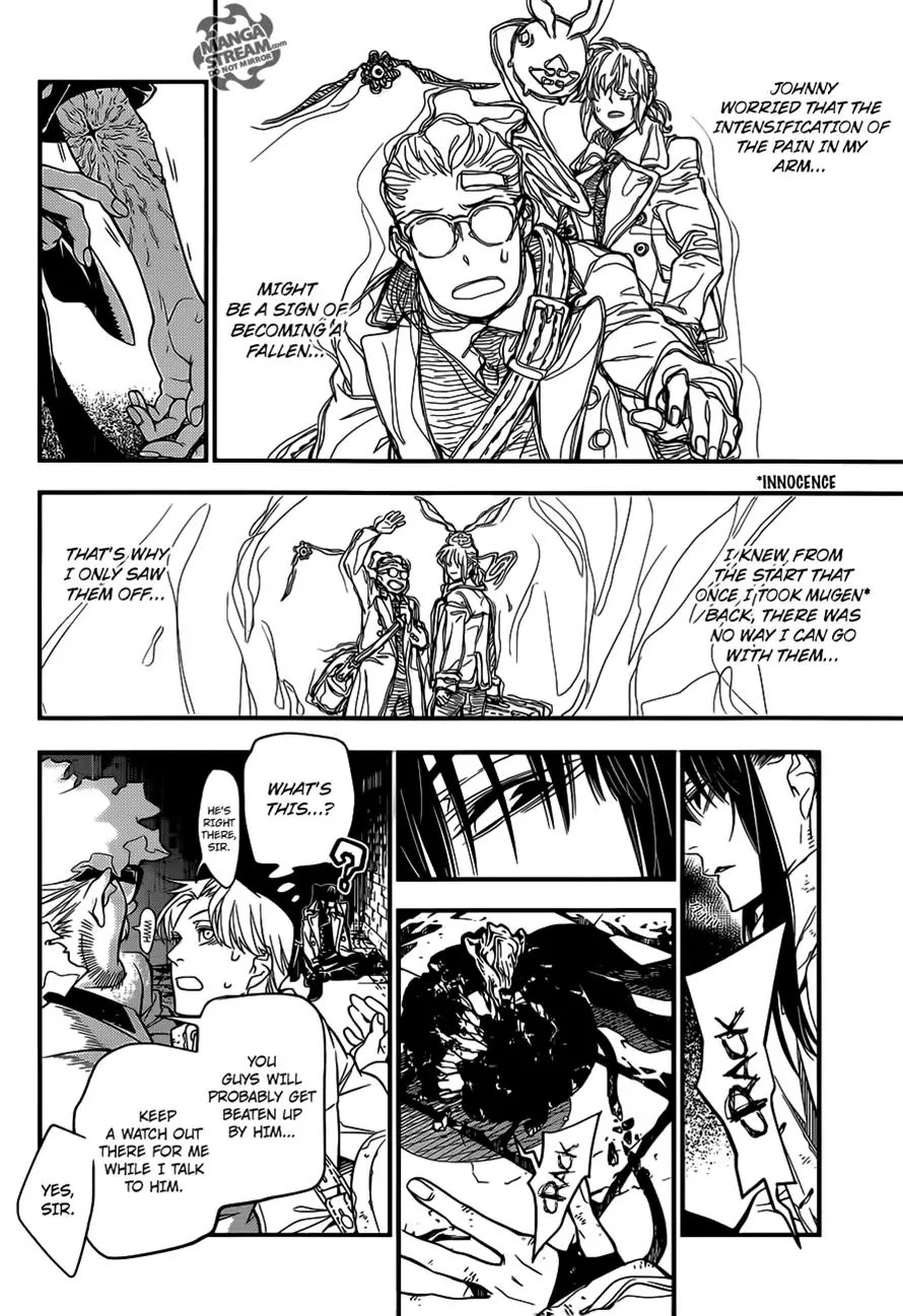 D.Gray-man Chapter 217 page 16 - Chapter 217 : Finding Allen - One Seat Empty