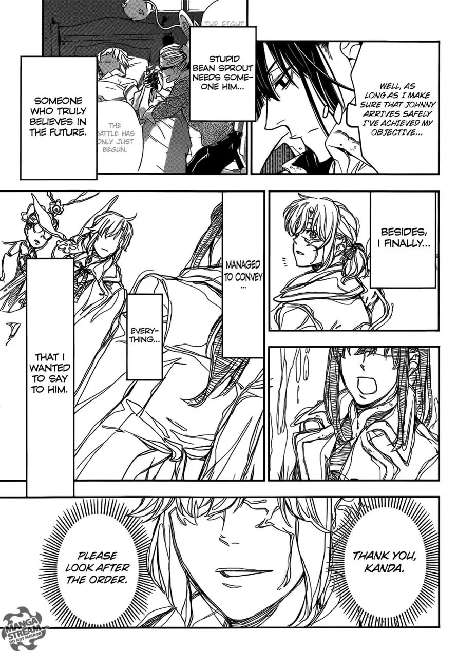 D.Gray-man Chapter 217 page 17 - Chapter 217 : Finding Allen - One Seat Empty
