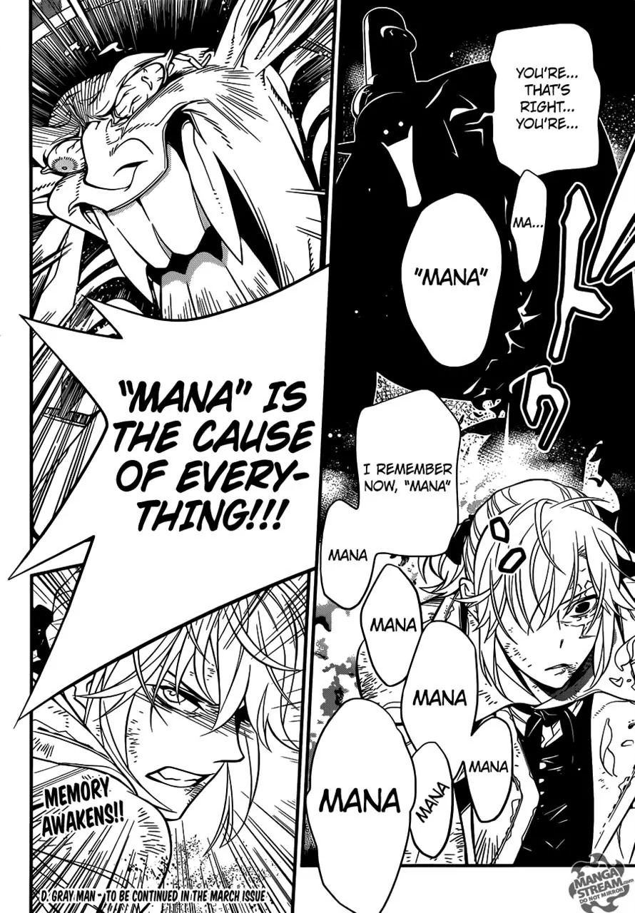D.Gray-man Chapter 218 page 20 - Chapter 218 : Searching for Allen - 'D'