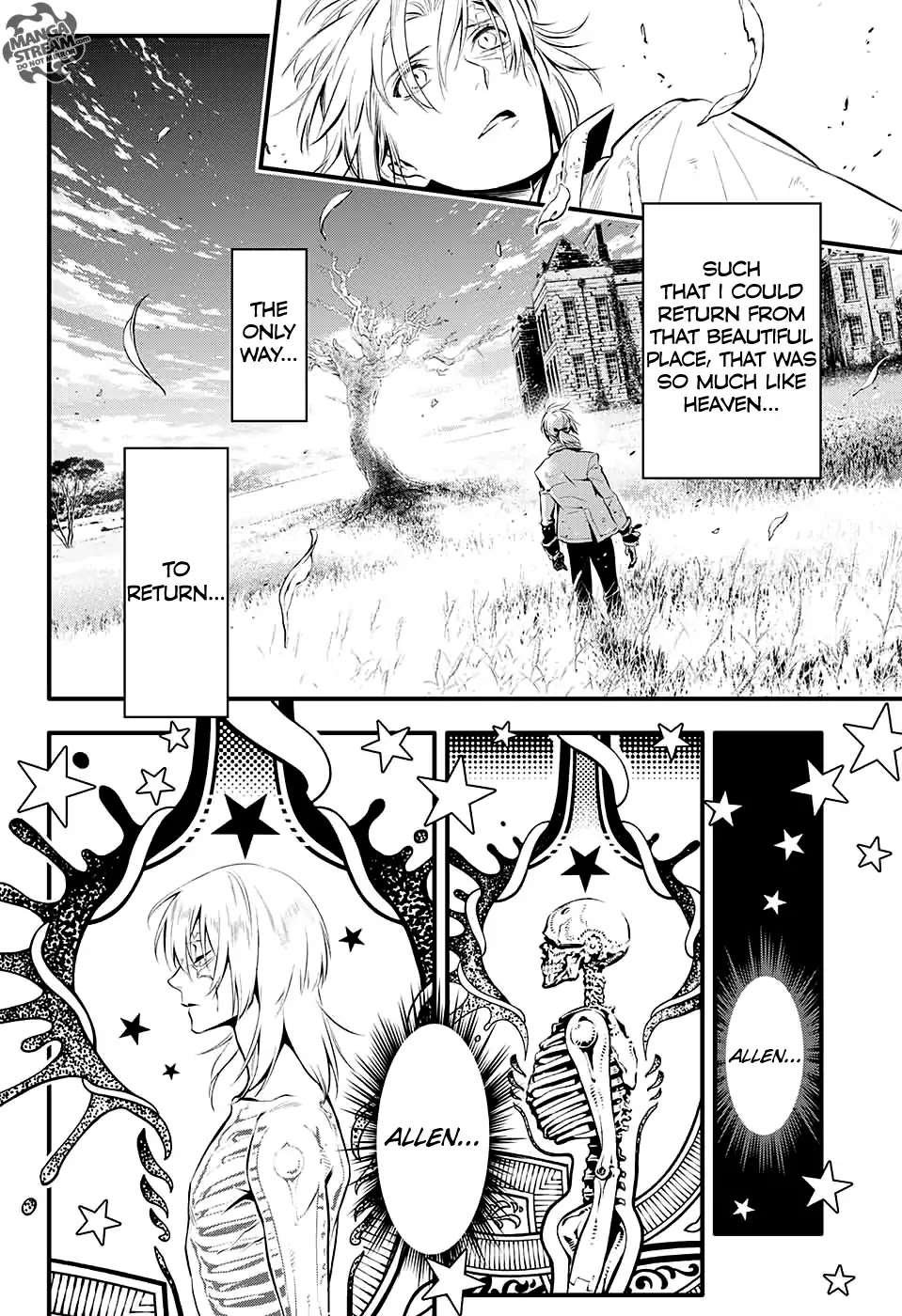D.Gray-man Chapter 226 page 4 - Chapter 226: Searching for A.W - Live man + Dead man