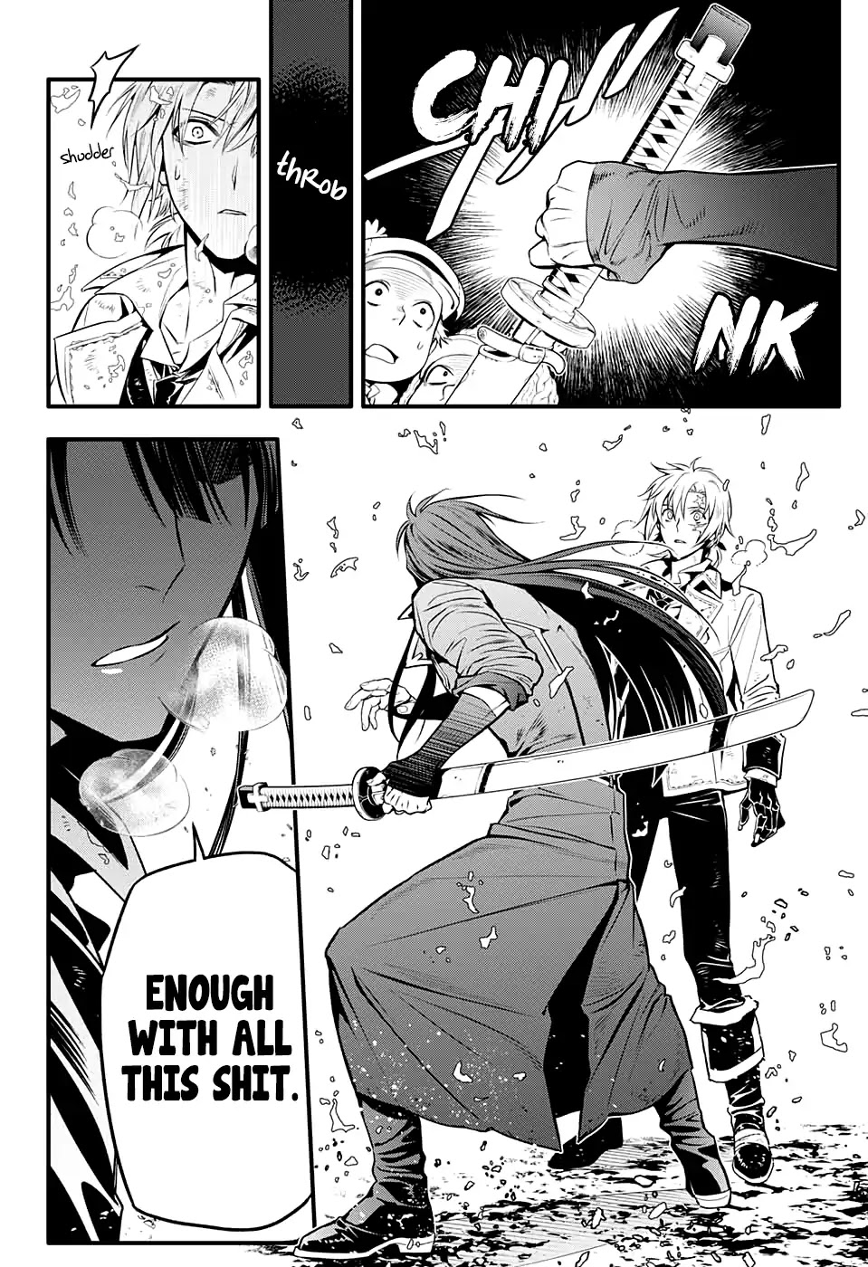 D.Gray-man Chapter 230 page 14 - Chapter 230: Saying Goodbye to A.W - Tear Tracks in the Flickering Light