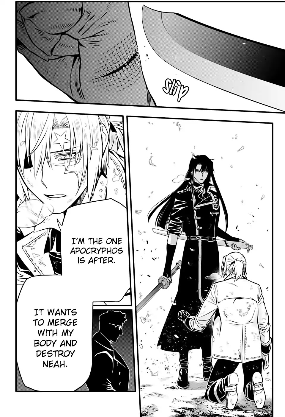 D.Gray-man Chapter 230 page 24 - Chapter 230: Saying Goodbye to A.W - Tear Tracks in the Flickering Light