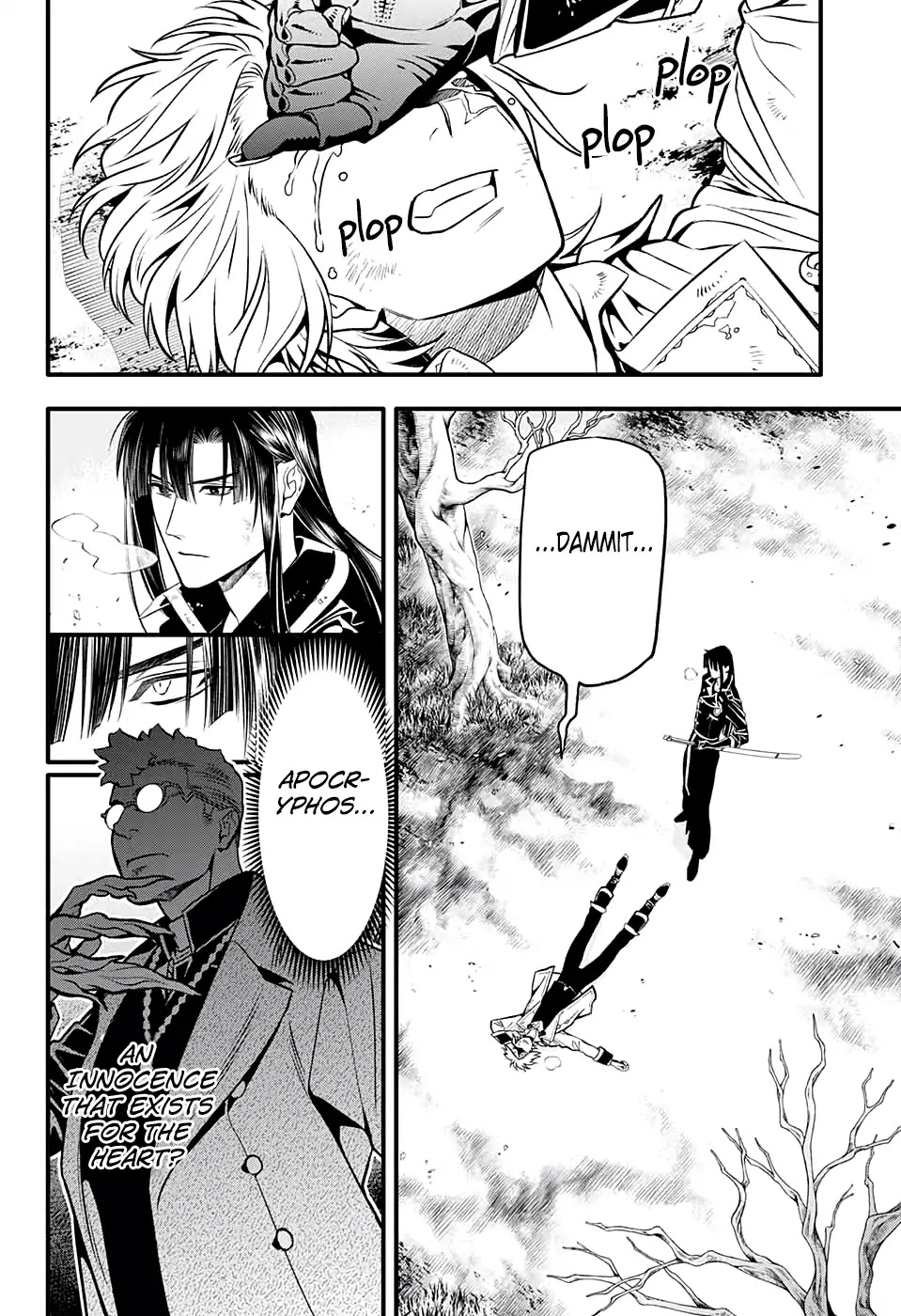 D.Gray-man Chapter 230 page 28 - Chapter 230: Saying Goodbye to A.W - Tear Tracks in the Flickering Light