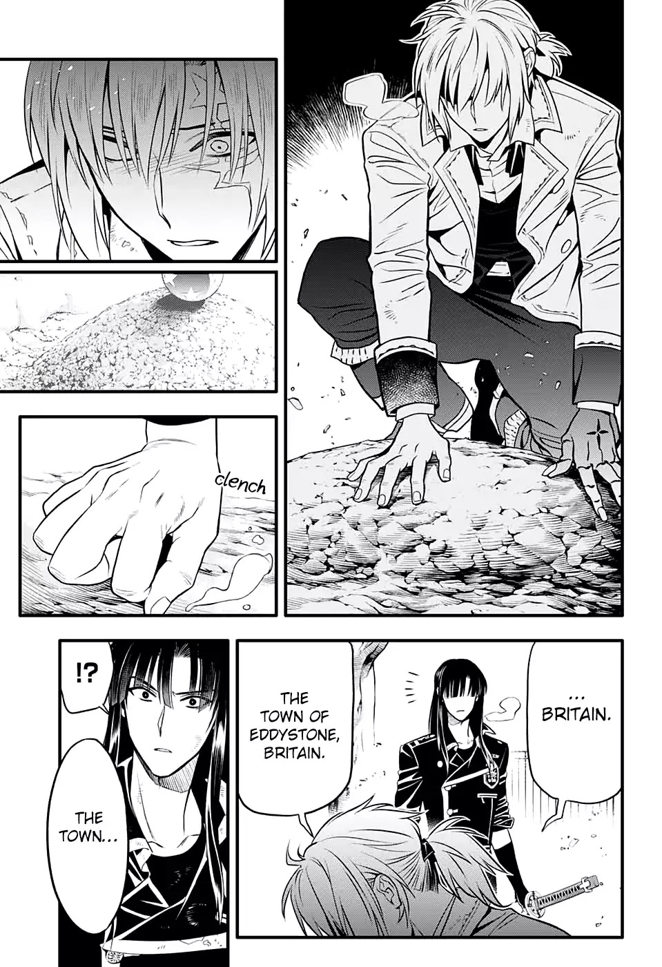 D.Gray-man Chapter 230 page 35 - Chapter 230: Saying Goodbye to A.W - Tear Tracks in the Flickering Light