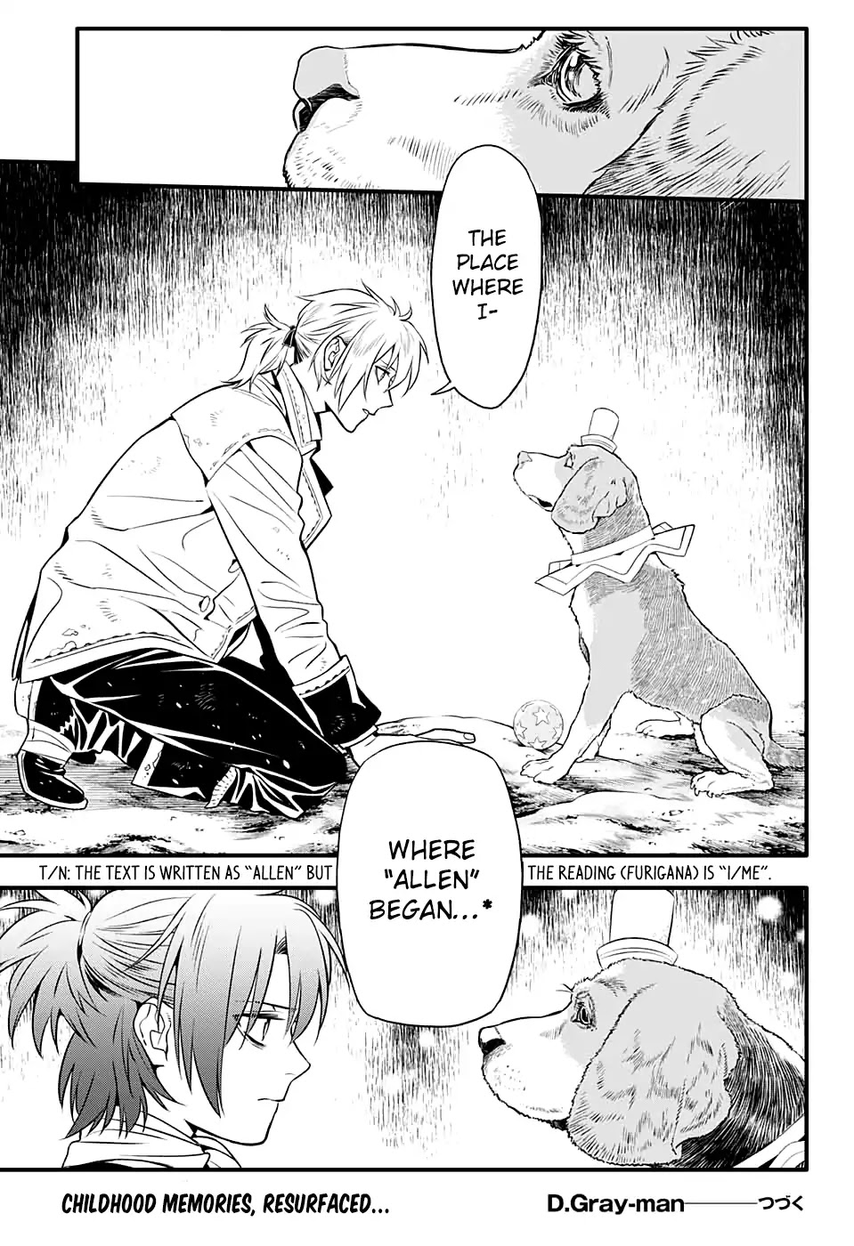 D.Gray-man Chapter 230 page 37 - Chapter 230: Saying Goodbye to A.W - Tear Tracks in the Flickering Light