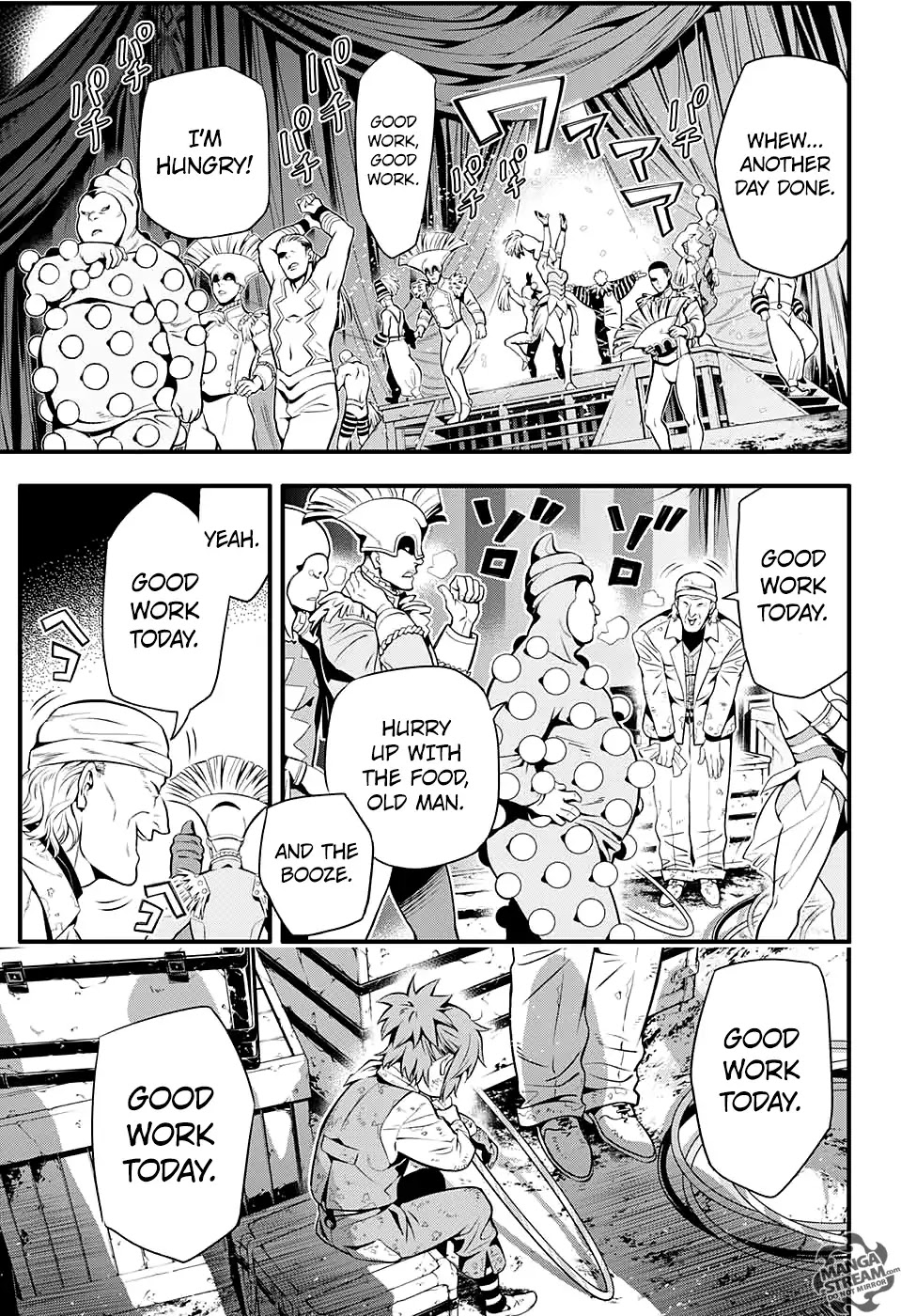 D.Gray-man Chapter 232 page 15 - Chapter 232: Farewell to A.W - Red-arm and the Clown