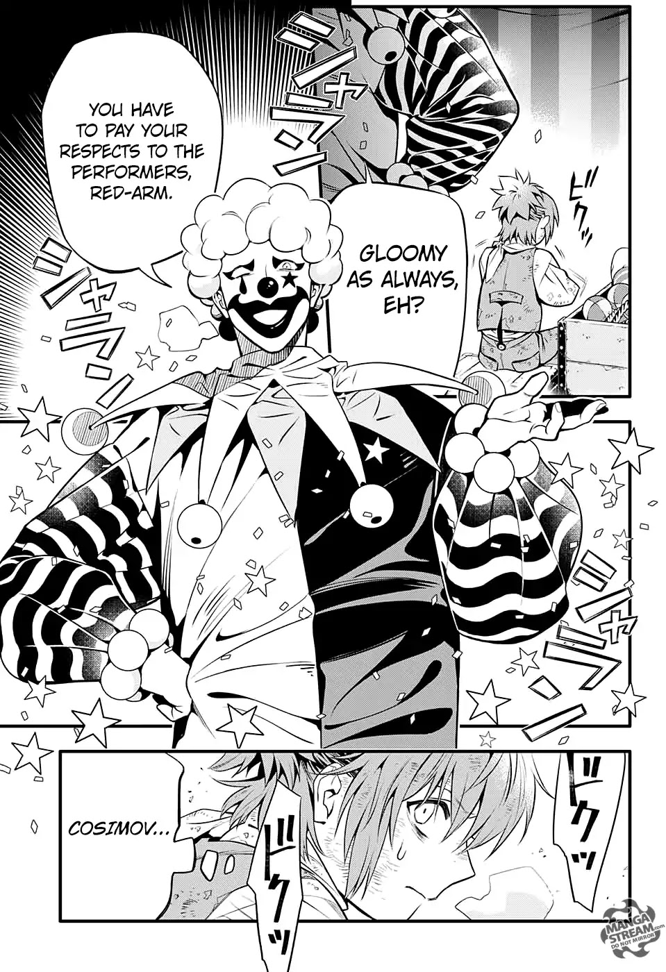 D.Gray-man Chapter 232 page 17 - Chapter 232: Farewell to A.W - Red-arm and the Clown