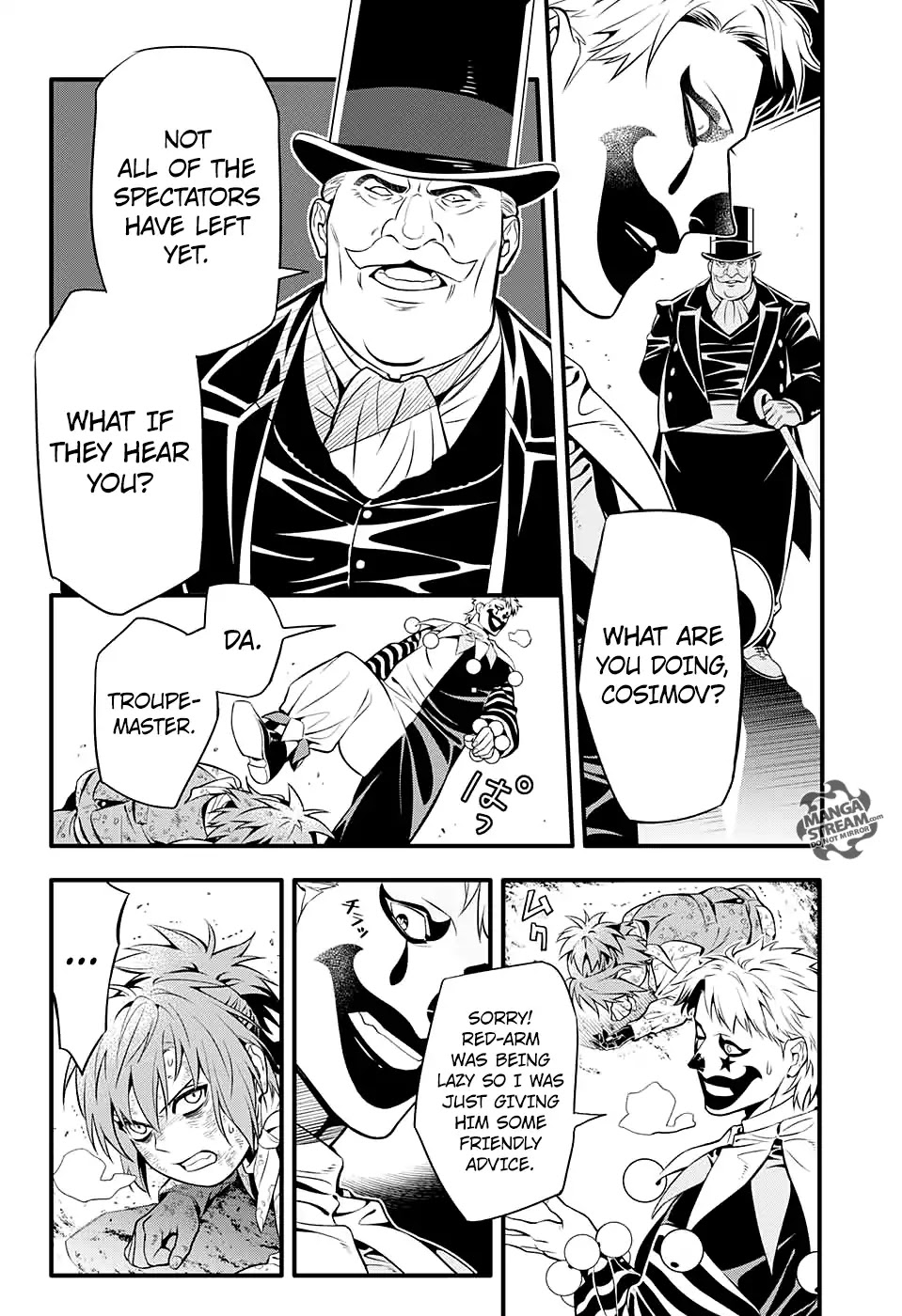 D.Gray-man Chapter 232 page 22 - Chapter 232: Farewell to A.W - Red-arm and the Clown