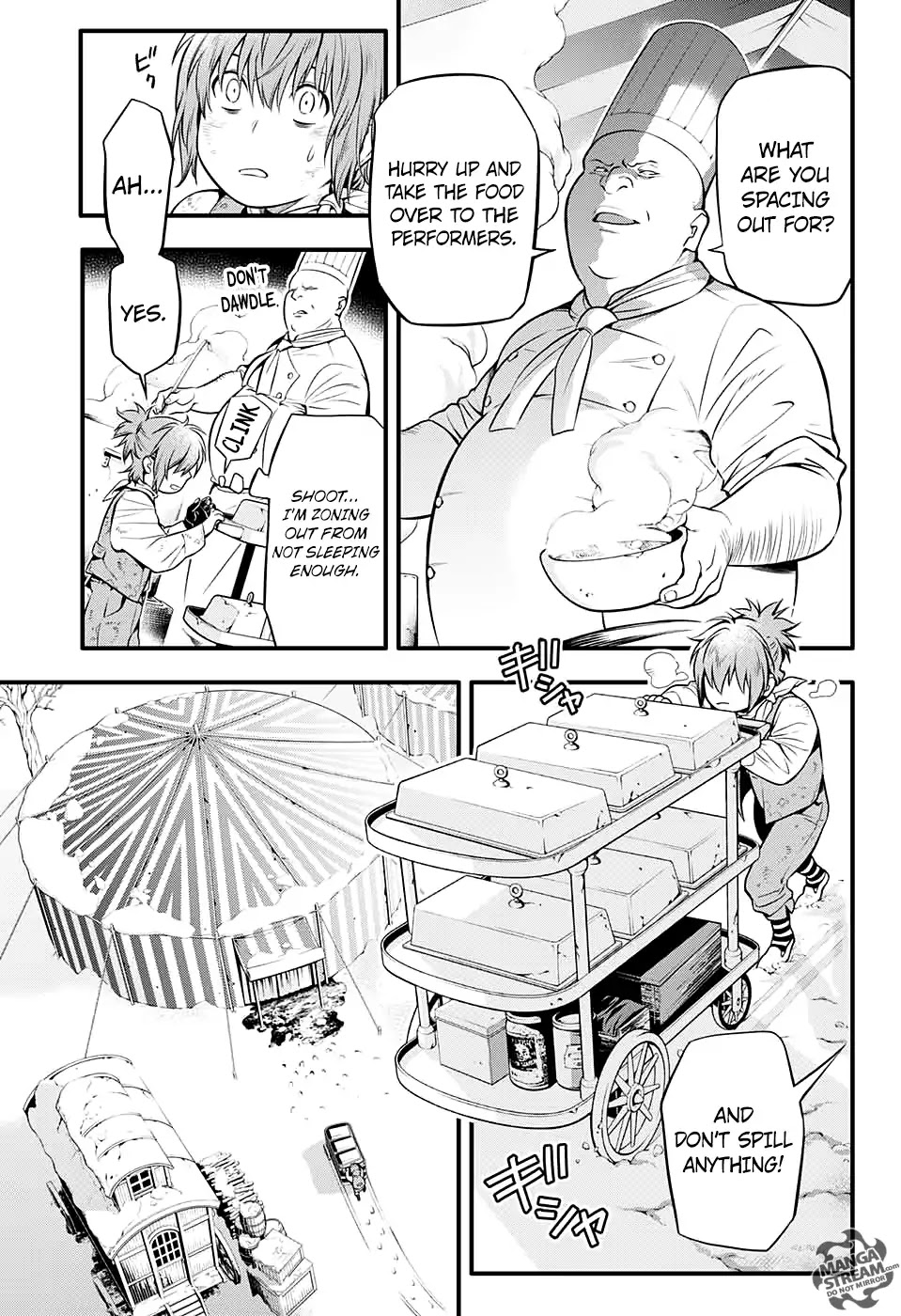 D.Gray-man Chapter 232 page 5 - Chapter 232: Farewell to A.W - Red-arm and the Clown