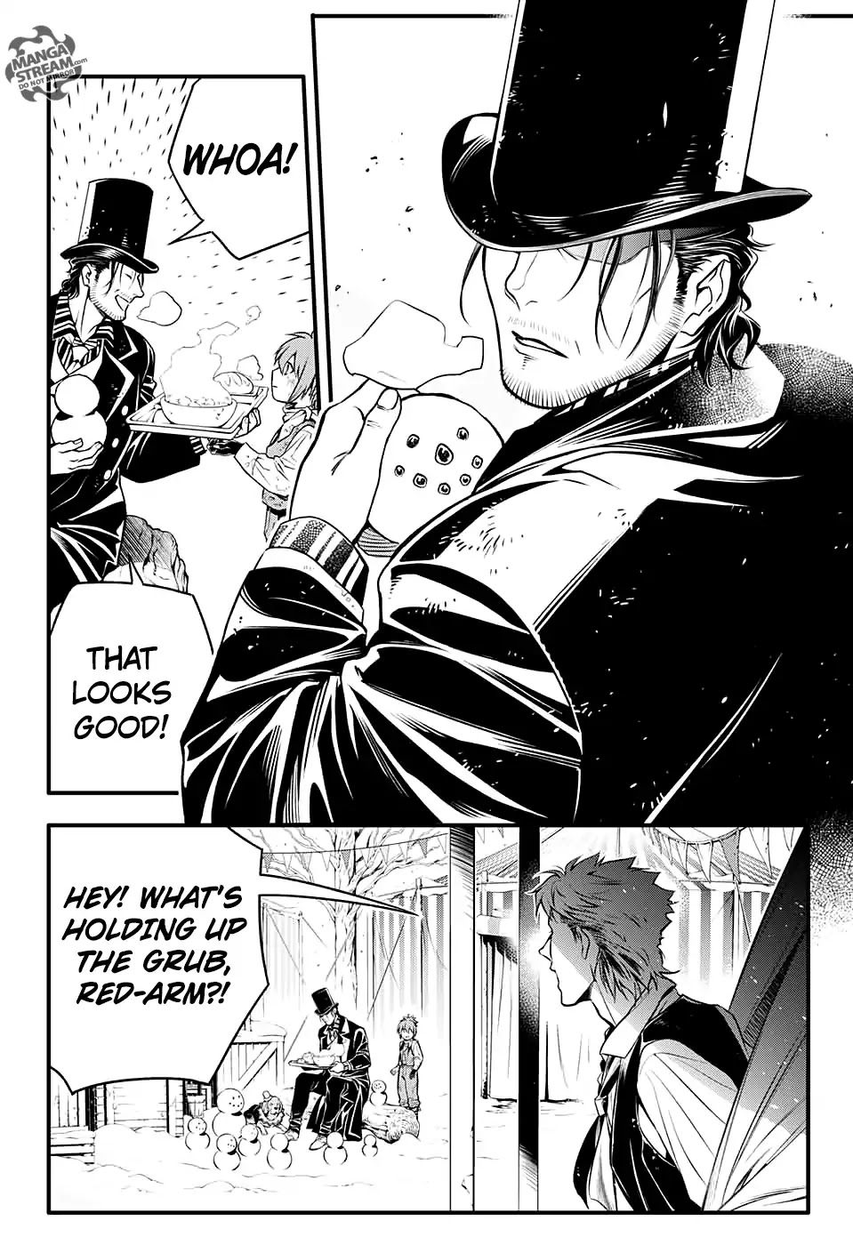 D.Gray-man Chapter 232 page 8 - Chapter 232: Farewell to A.W - Red-arm and the Clown