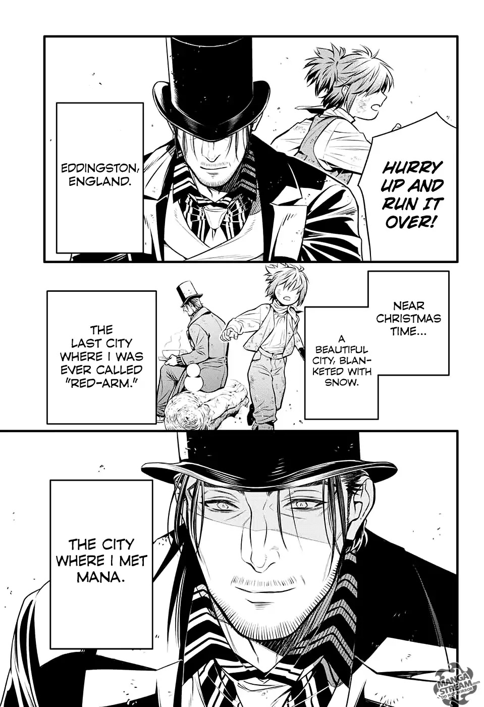 D.Gray-man Chapter 232 page 9 - Chapter 232: Farewell to A.W - Red-arm and the Clown