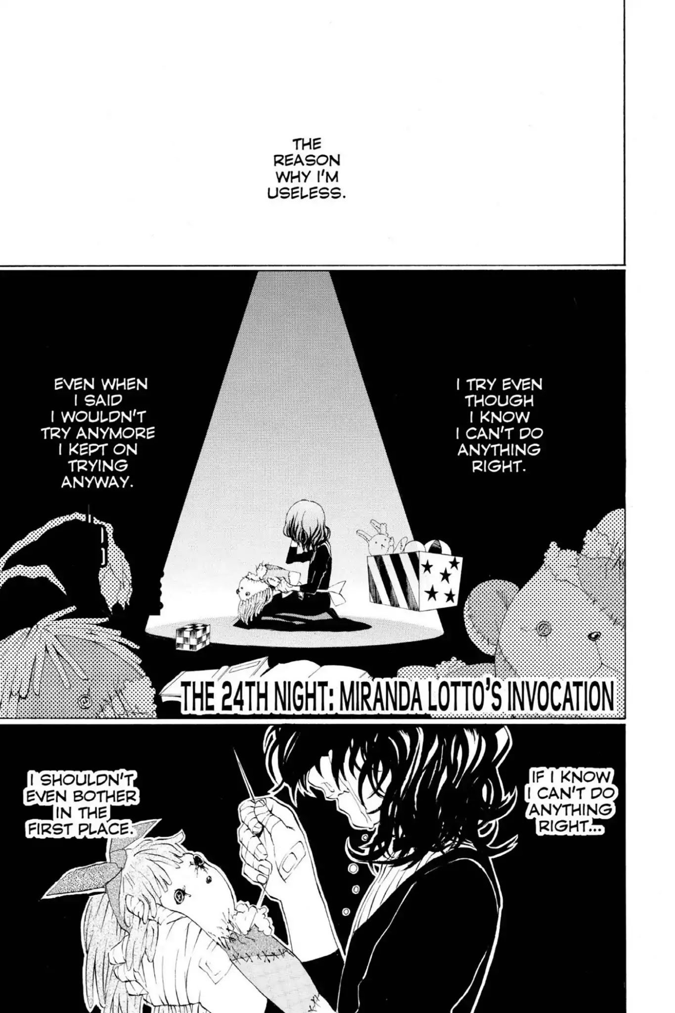 D.Gray-man Chapter 24 page 1 - Chapter 24: Vol.3 The 24th Night: Miranda Lotto's Invocation