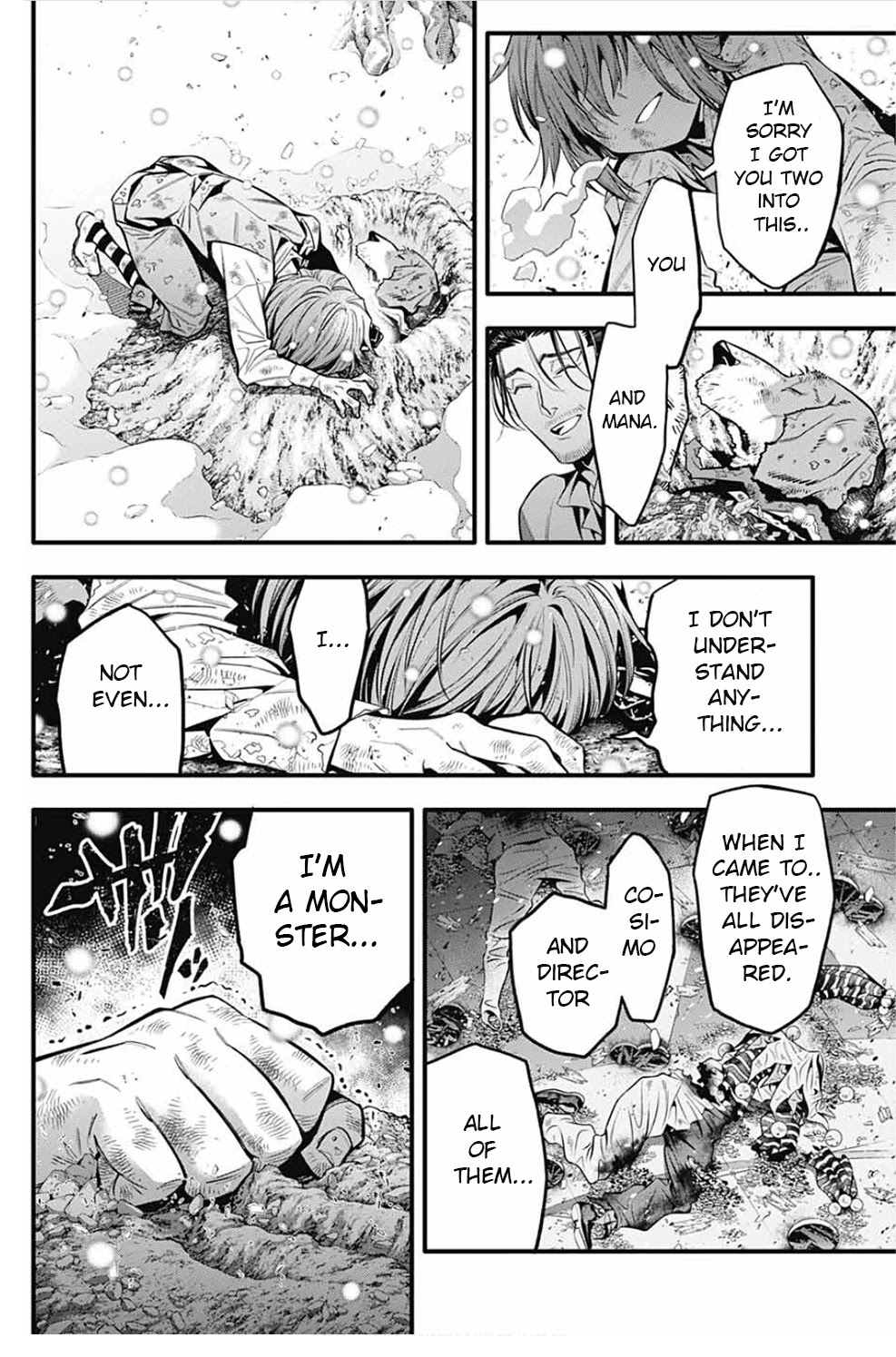 D.Gray-man Chapter 245 page 13 - Chapter 245: Farewell to A.W. - Red Handed and Mana⑨
