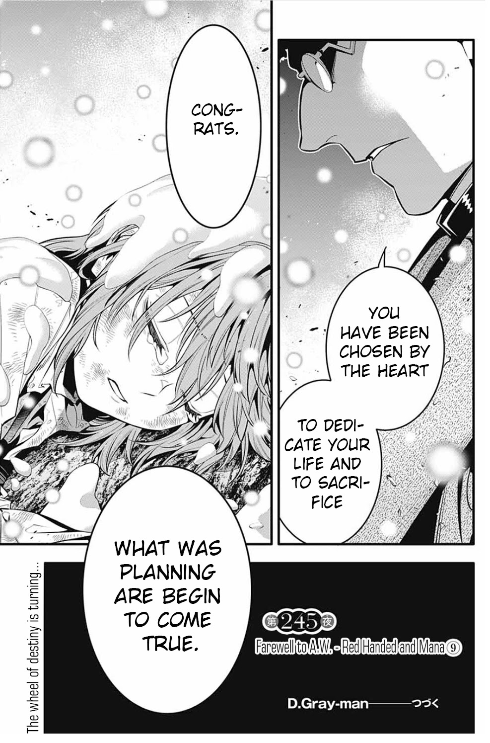 D.Gray-man Chapter 245 page 16 - Chapter 245: Farewell to A.W. - Red Handed and Mana⑨