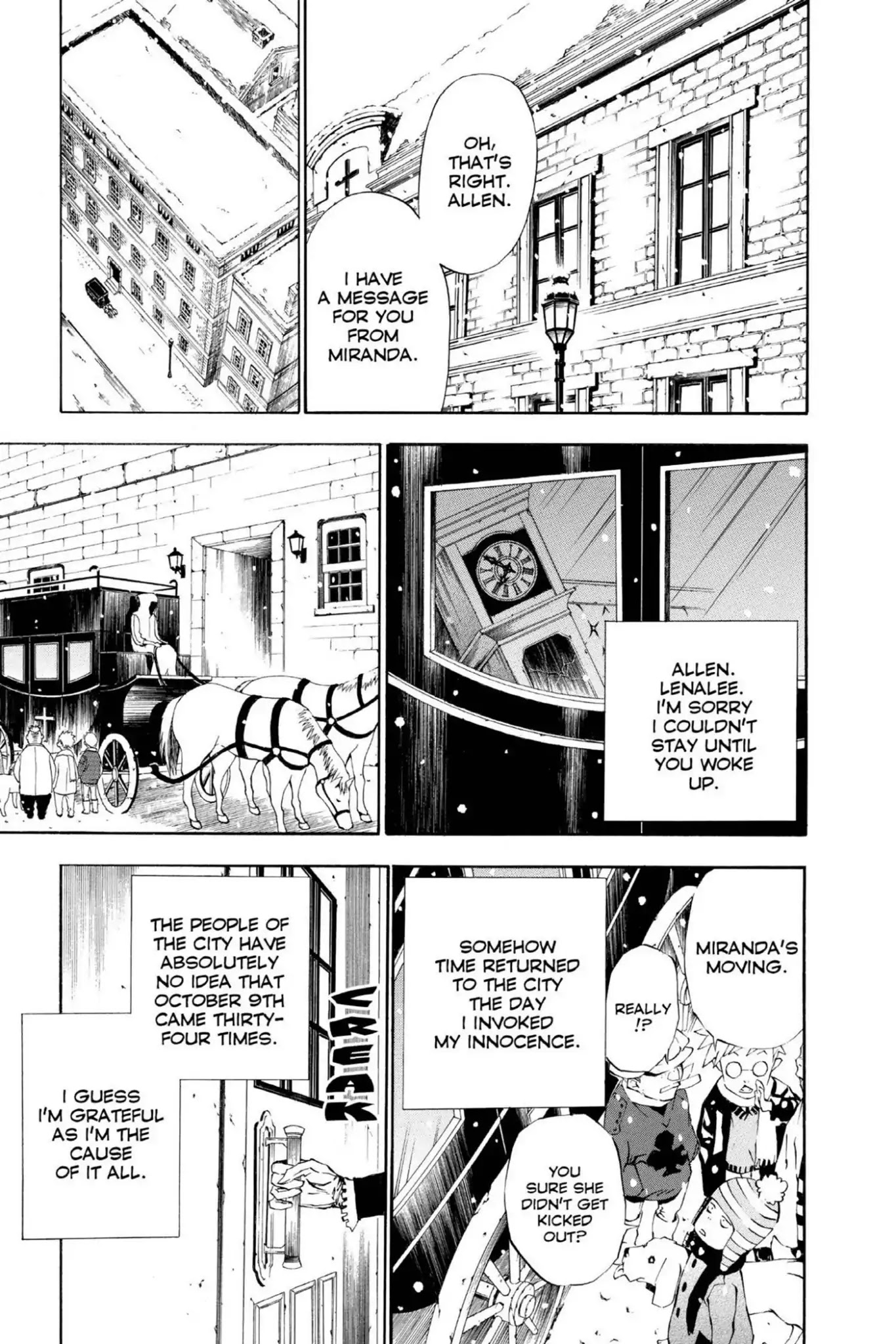 D.Gray-man Chapter 26 page 15 - Chapter 26: Vol.3 The 26th Night: As Snow Falls Over the City