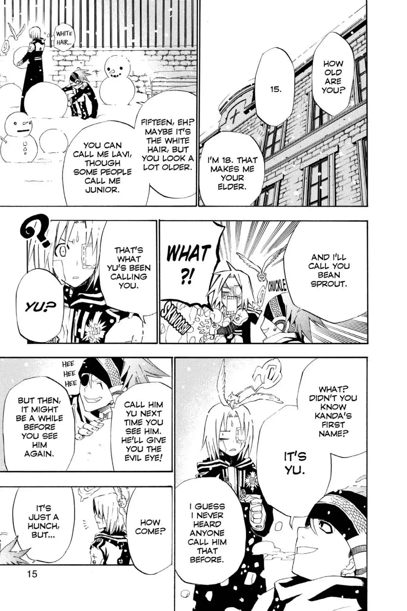 D.Gray-man Chapter 27 page 16 - Chapter 27: Vol.4 The 27th Night: Slump