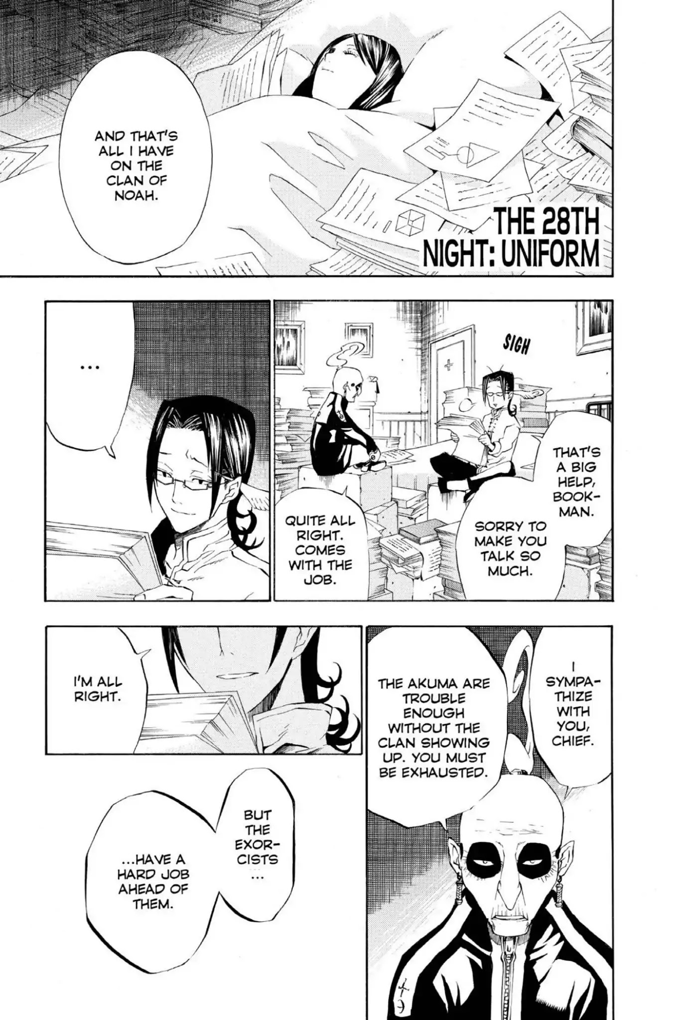 D.Gray-man Chapter 28 page 1 - Chapter 28: Vol.4 The 28th Night: Uniform