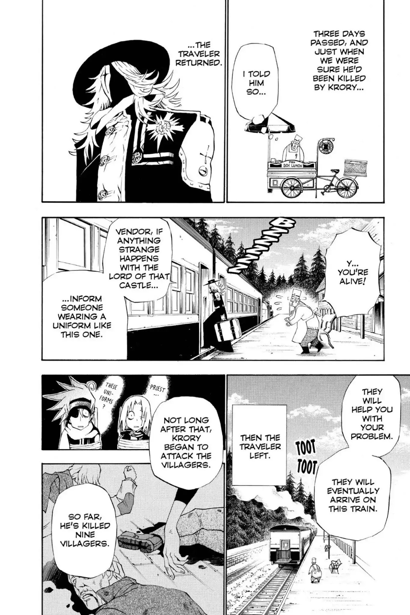 D.Gray-man Chapter 31 page 10 - Chapter 31: Vol.4 The 31st Night: Vampire of the Castle (1) - The Mysterious Emissary -