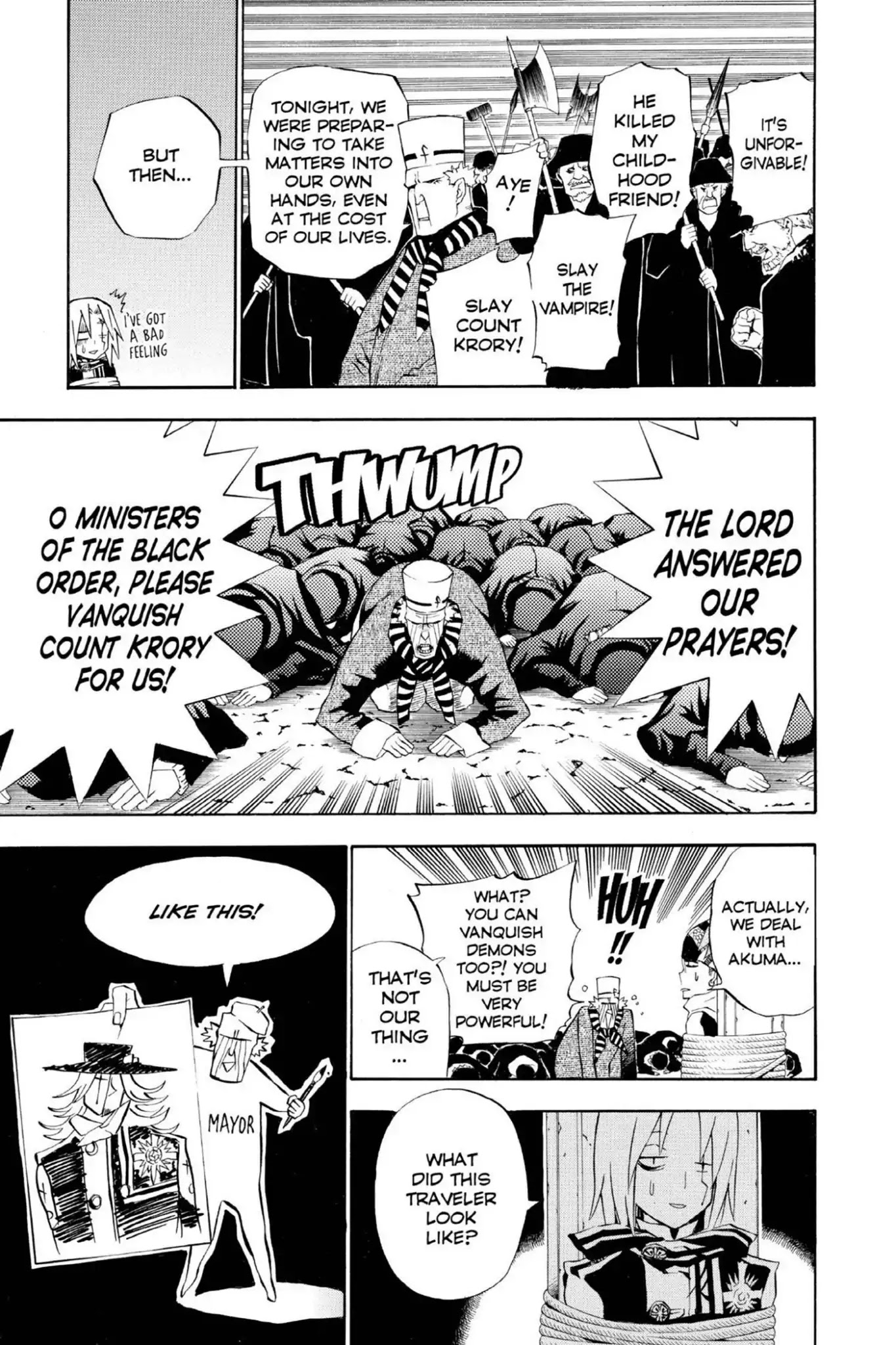 D.Gray-man Chapter 31 page 11 - Chapter 31: Vol.4 The 31st Night: Vampire of the Castle (1) - The Mysterious Emissary -