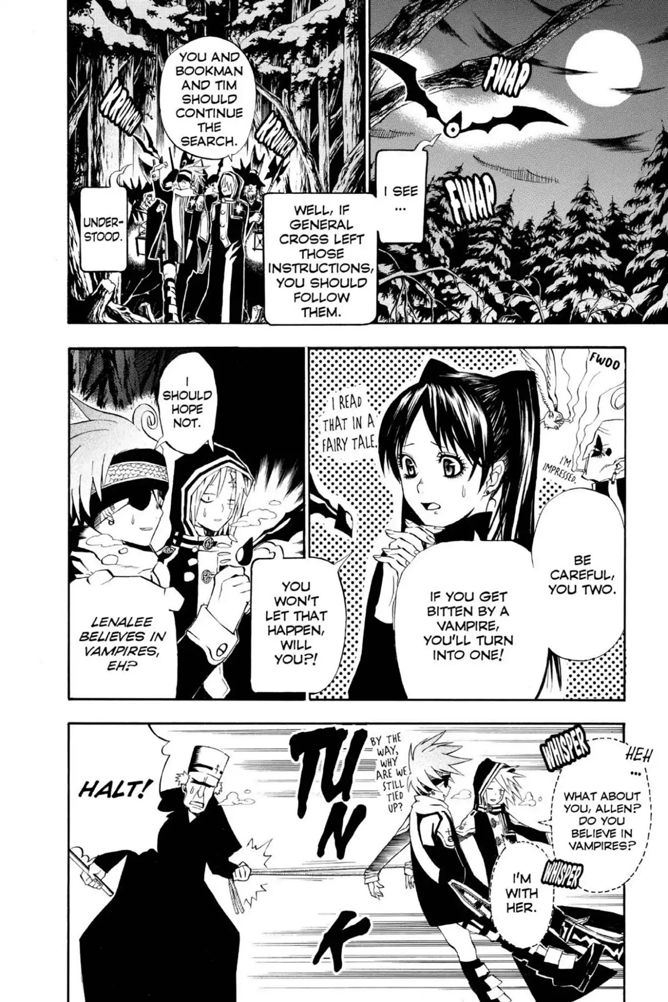 D.Gray-man Chapter 31 page 12 - Chapter 31: Vol.4 The 31st Night: Vampire of the Castle (1) - The Mysterious Emissary -