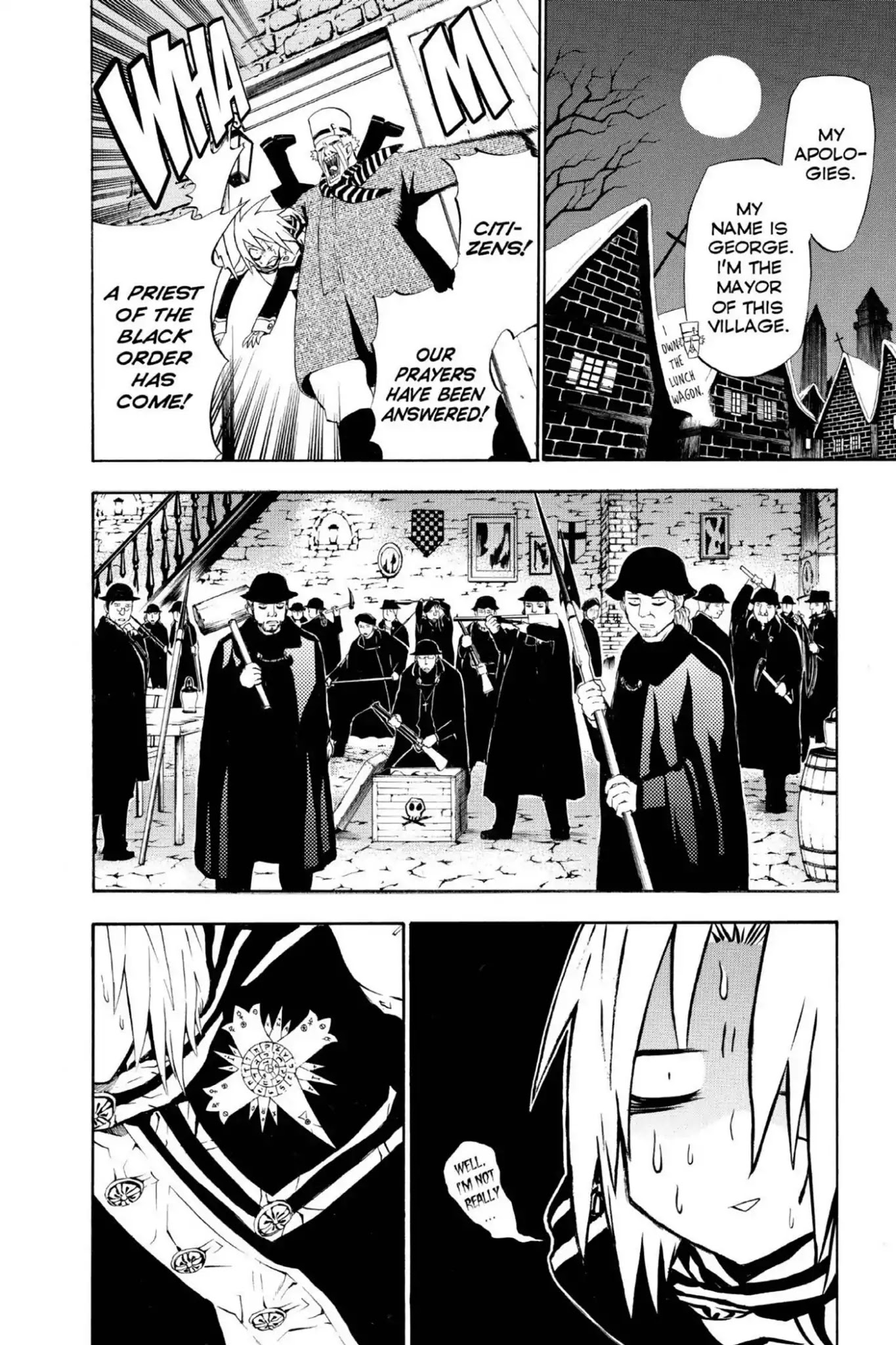 D.Gray-man Chapter 31 page 4 - Chapter 31: Vol.4 The 31st Night: Vampire of the Castle (1) - The Mysterious Emissary -