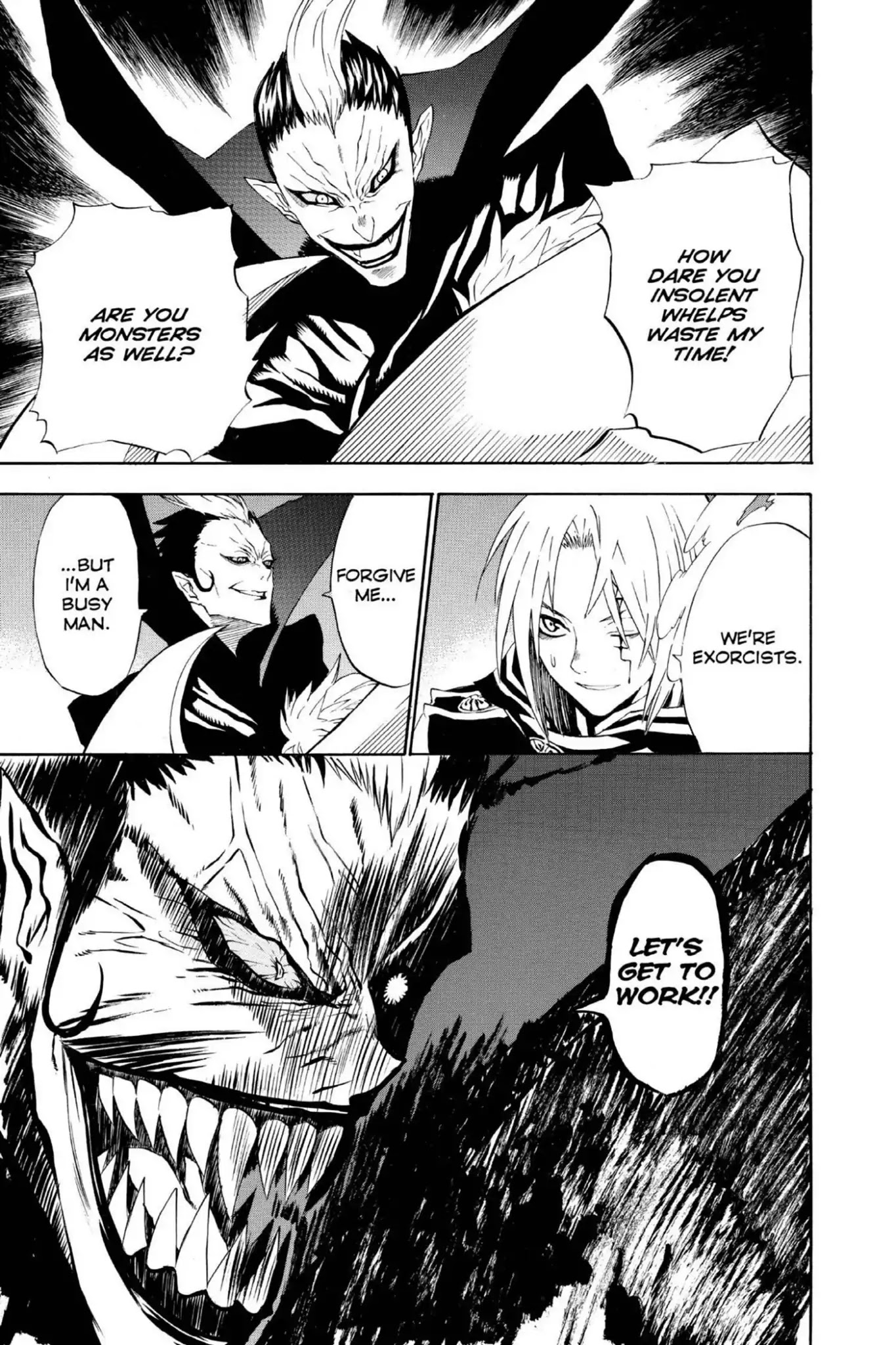 D.Gray-man Chapter 32 page 14 - Chapter 32: Vol.4 The 32nd Night: Vampire of the Castle (2) - Exorcist vs. Vampire -