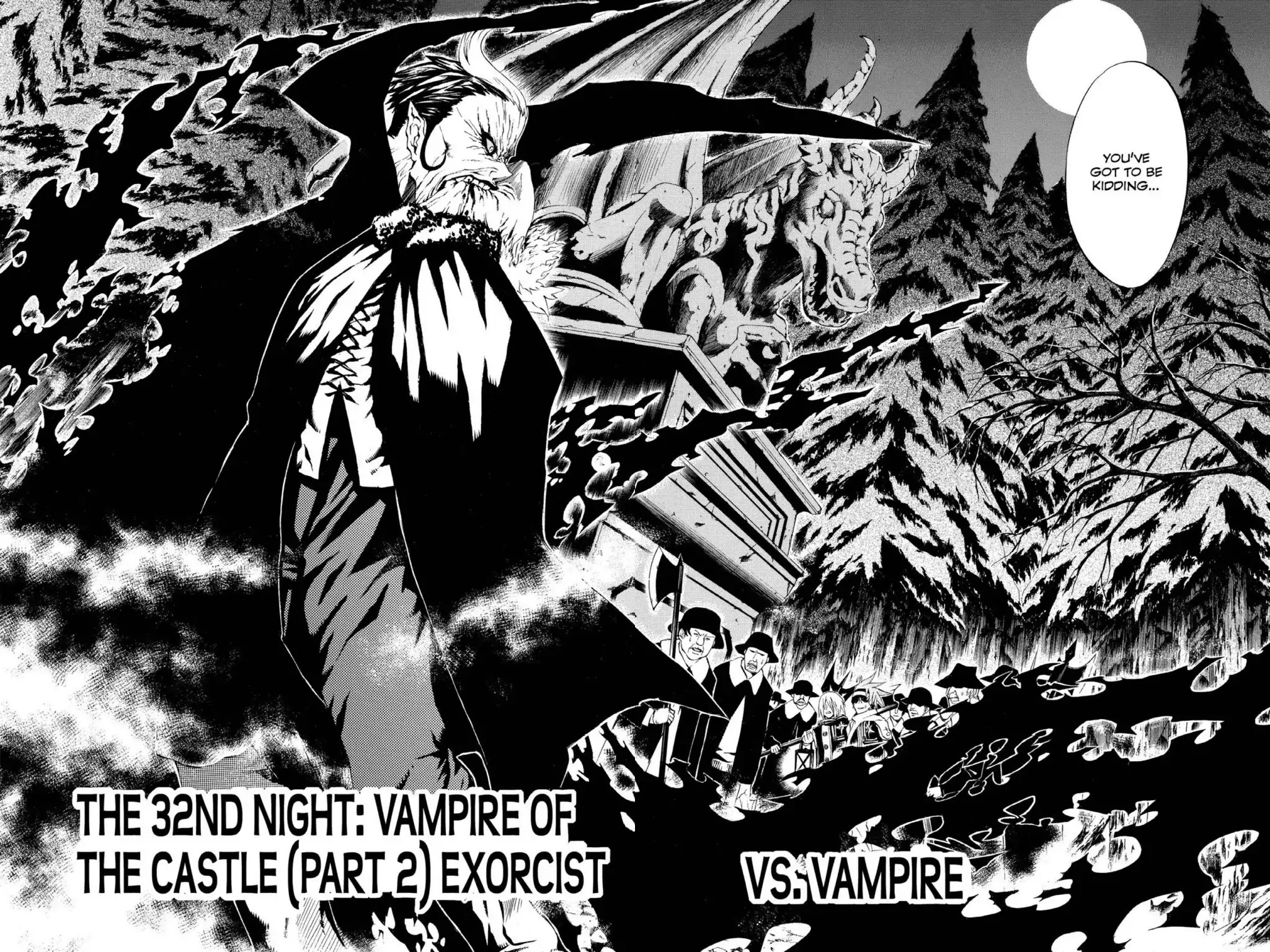 D.Gray-man Chapter 32 page 4 - Chapter 32: Vol.4 The 32nd Night: Vampire of the Castle (2) - Exorcist vs. Vampire -