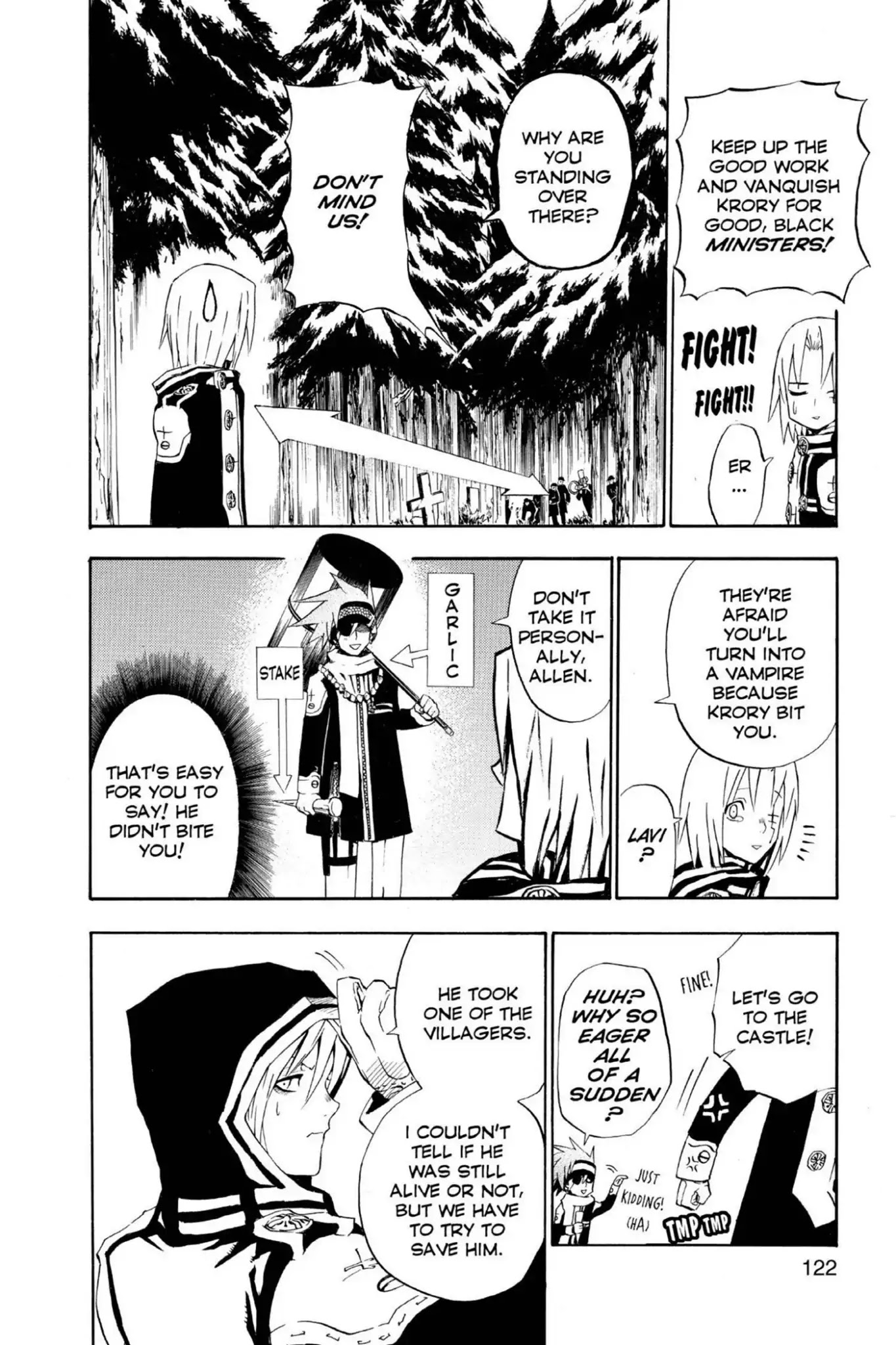 D.Gray-man Chapter 33 page 7 - Chapter 33: Vol.4 The 33rd Night: Vampire of the Castle (3) - Krory Castle -