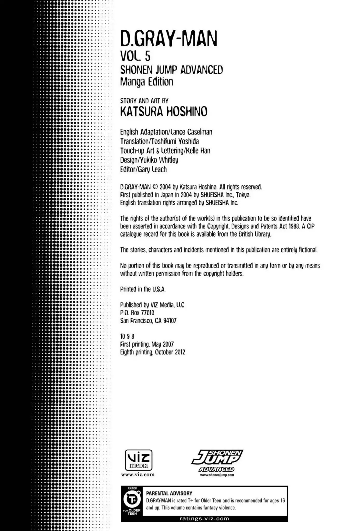 D.Gray-man Chapter 37 page 3 - Chapter 37: Vol.5 The 37th Night: Vampire of the Castle (7) - Merge -