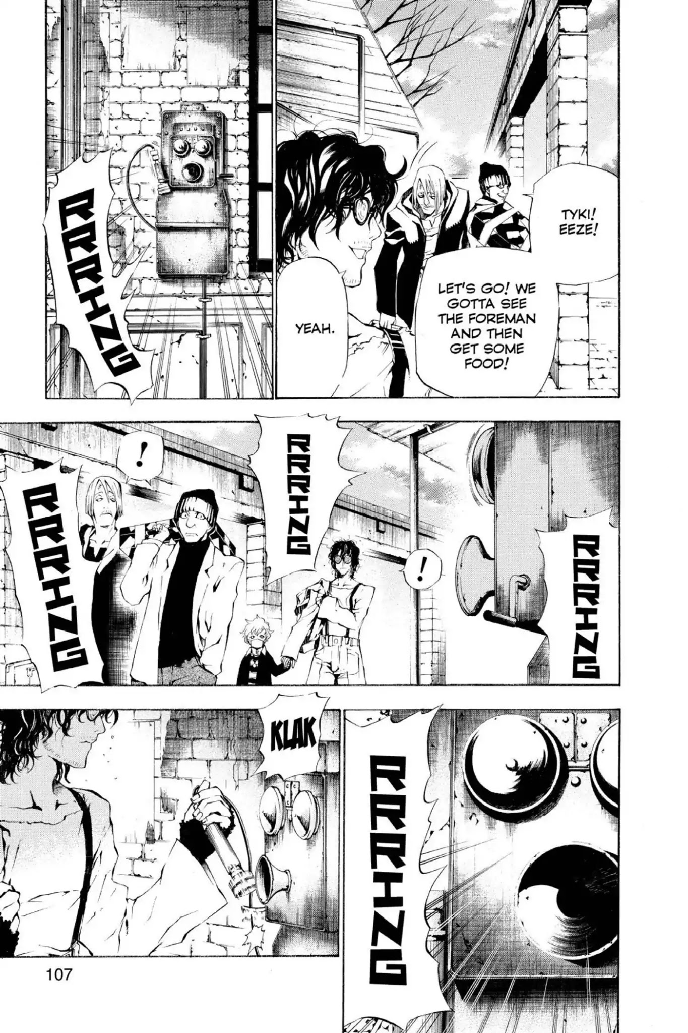 D.Gray-man Chapter 42 page 11 - Chapter 42: Vol.5 The 42nd Night: Three Men and a Child