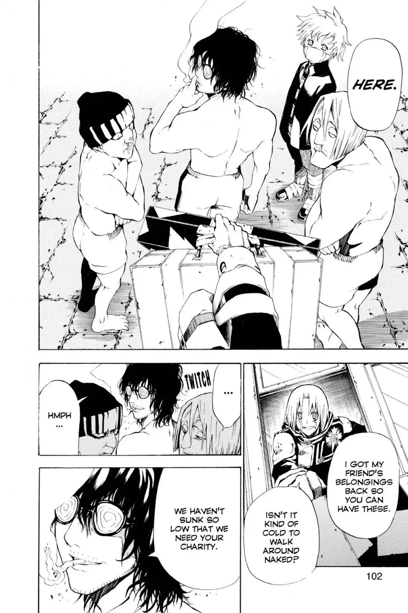 D.Gray-man Chapter 42 page 6 - Chapter 42: Vol.5 The 42nd Night: Three Men and a Child