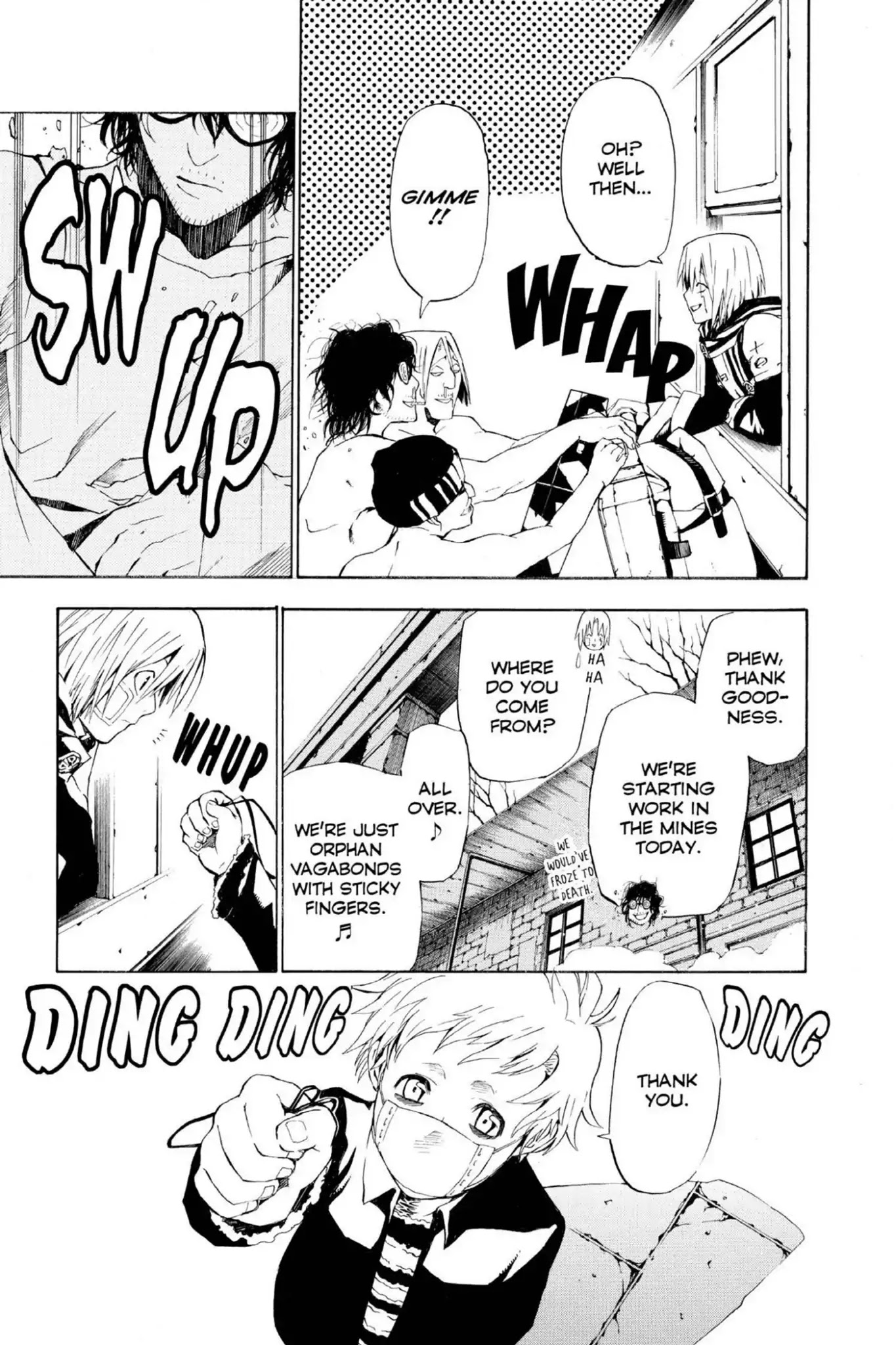 D.Gray-man Chapter 42 page 7 - Chapter 42: Vol.5 The 42nd Night: Three Men and a Child