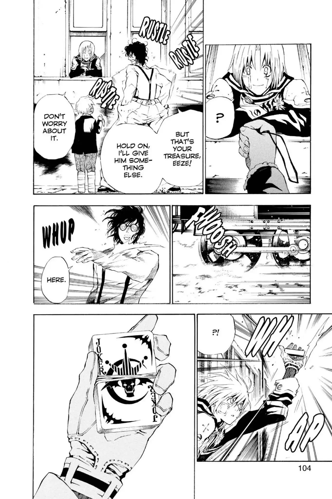 D.Gray-man Chapter 42 page 8 - Chapter 42: Vol.5 The 42nd Night: Three Men and a Child