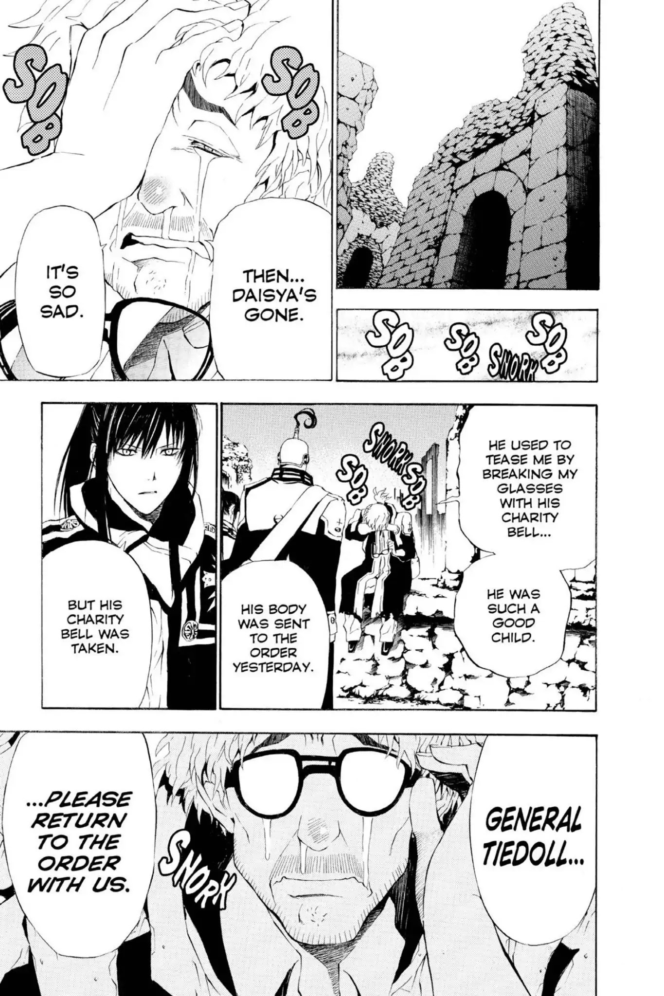 D.Gray-man Chapter 44 page 3 - Chapter 44: Vol.5 The 44th Night: Number on the Desktop